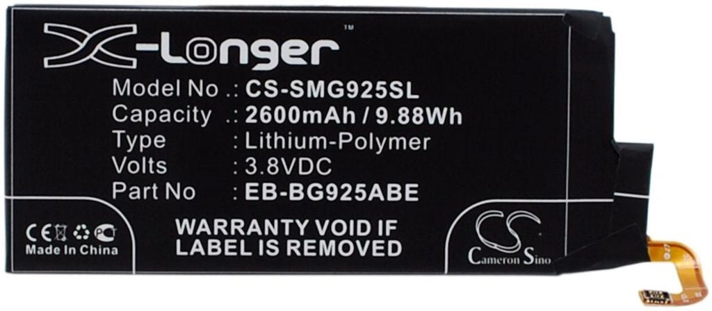Battery for Samsung Galaxy S6 Edge etc