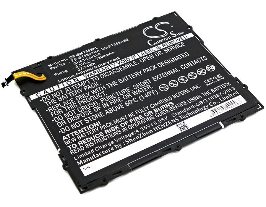 Battery for Samsung Galaxy Tab A 10.1 2016, 7300mAh, 3.8V