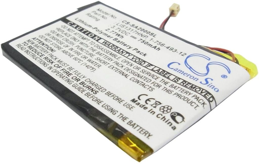 Battery for Sony NW-A2000 etc