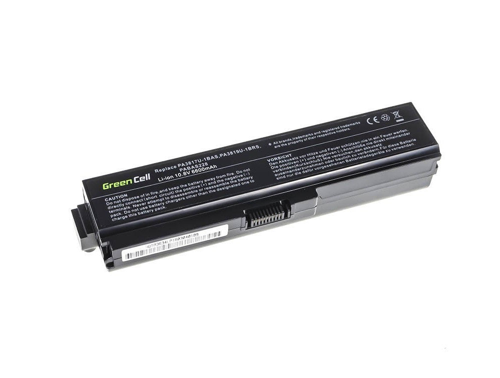 Battery for Toshiba Satellite C650 C650D C660 C660D etc., 11.1V 6600mAh