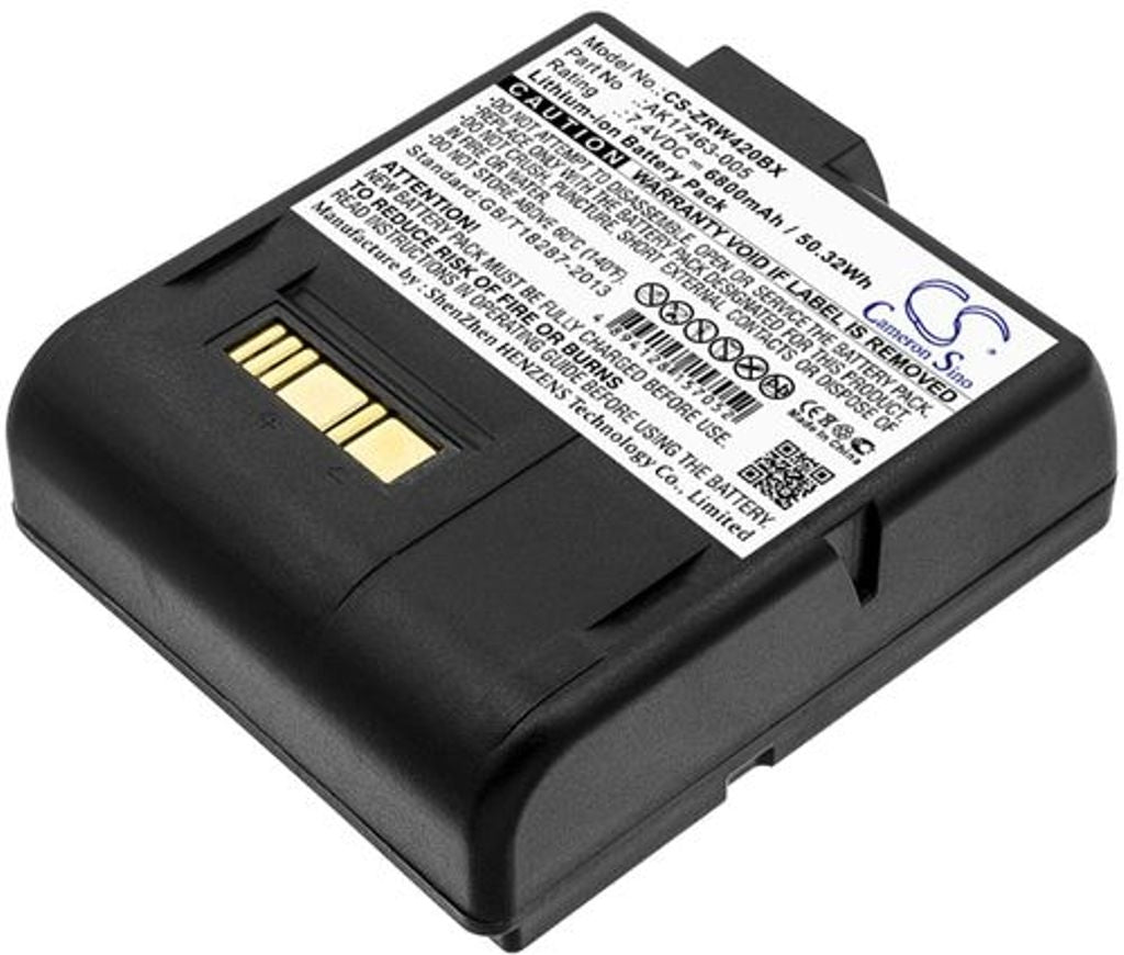 Battery for Zebra RW420 etc