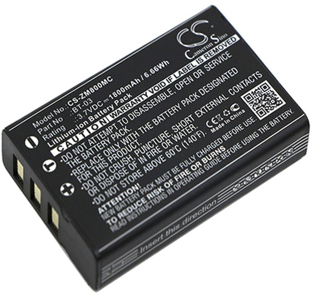Battery for Zoom Q8 Recorder etc