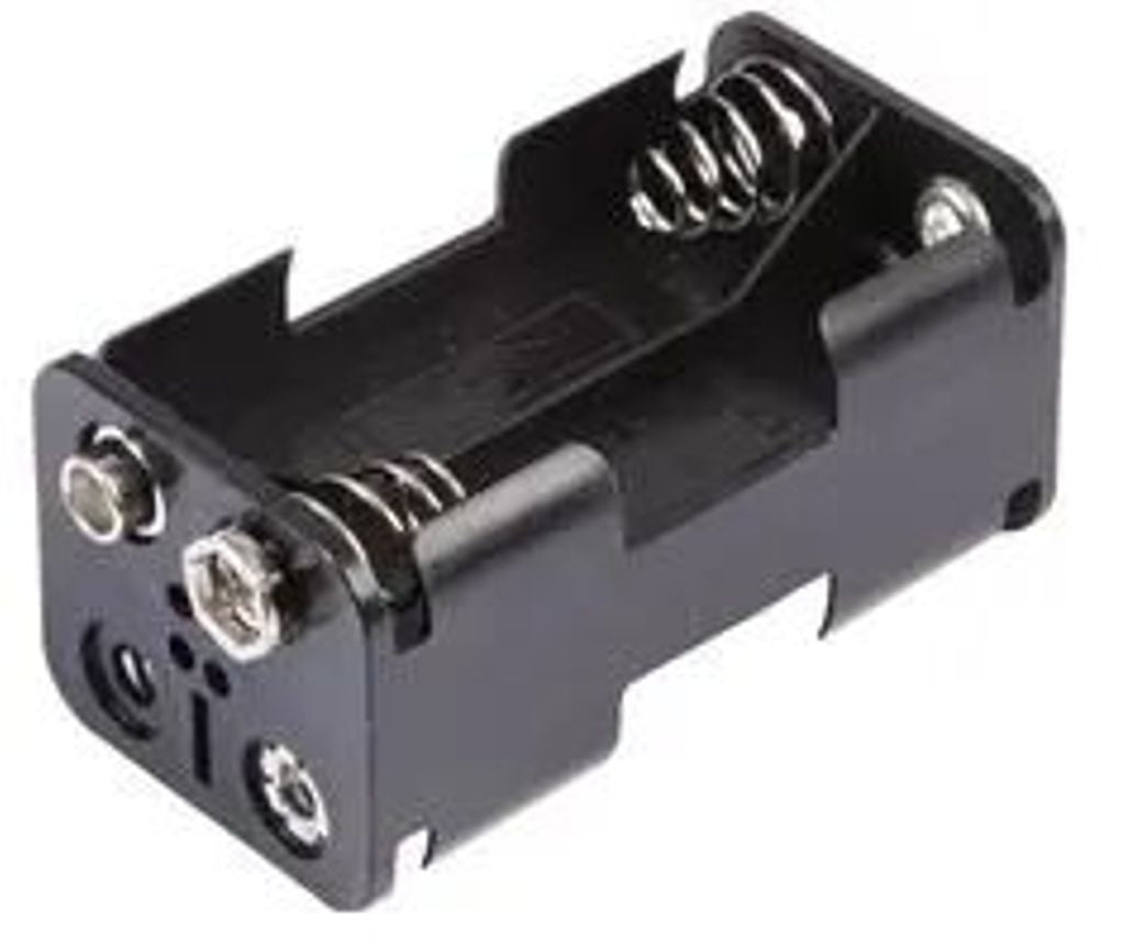 Battery holder for 4 X AA with battery connector