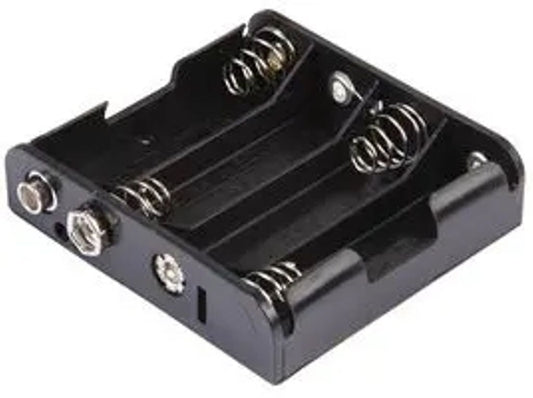 Battery holder for 4 X AA with battery connector