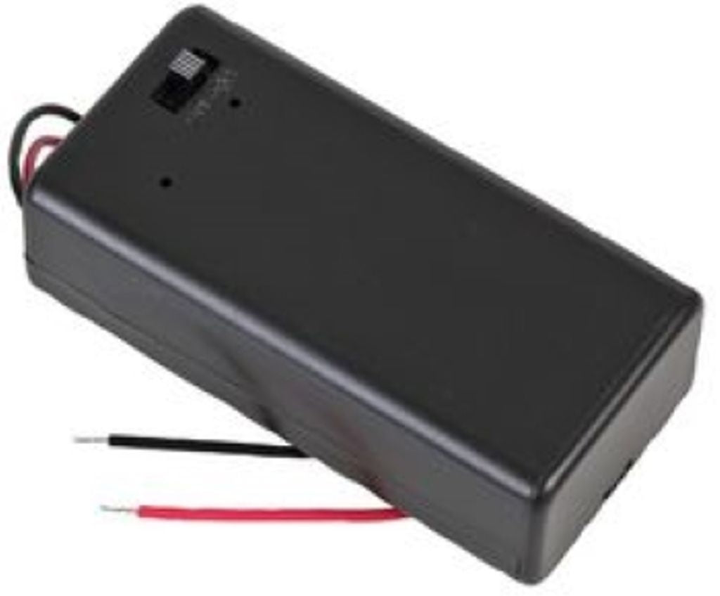 Battery holder with switch for 9V x 1