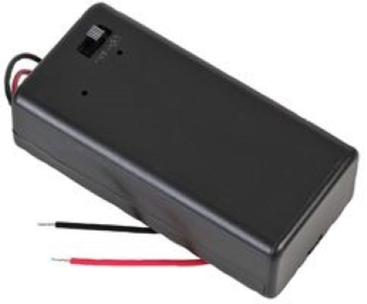 Battery holder with switch for 9V x 1
