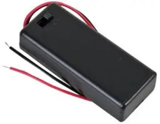 Battery holder with switch for AAA x 2
