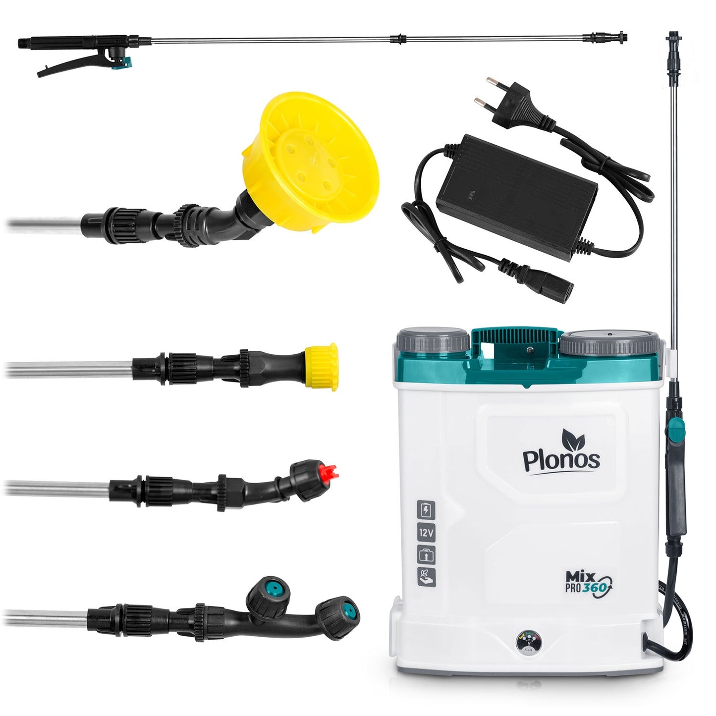 Battery-powered sprayer with mixer Plonos PL-603
