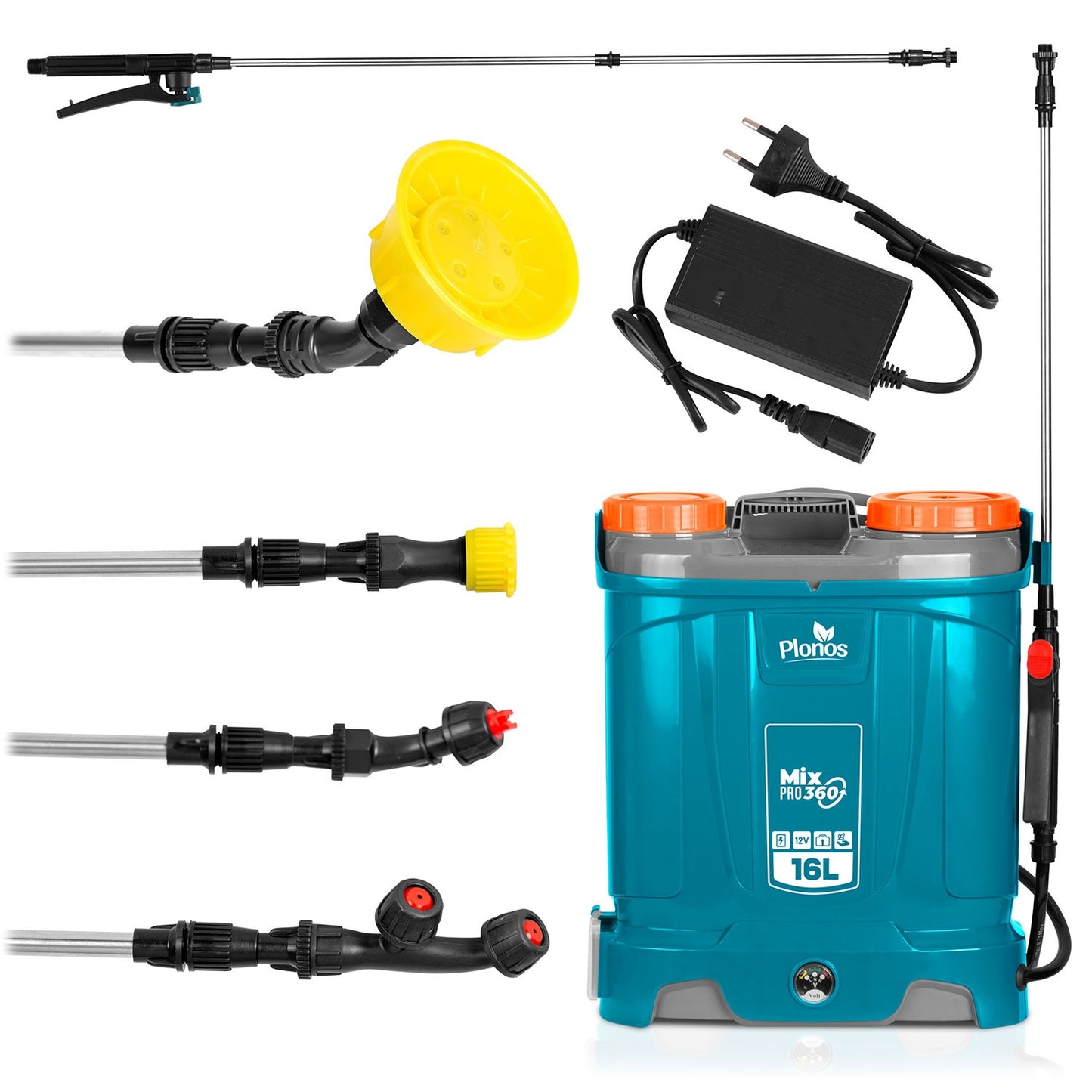 Battery-powered sprayer with mixer Plonos PL-604
