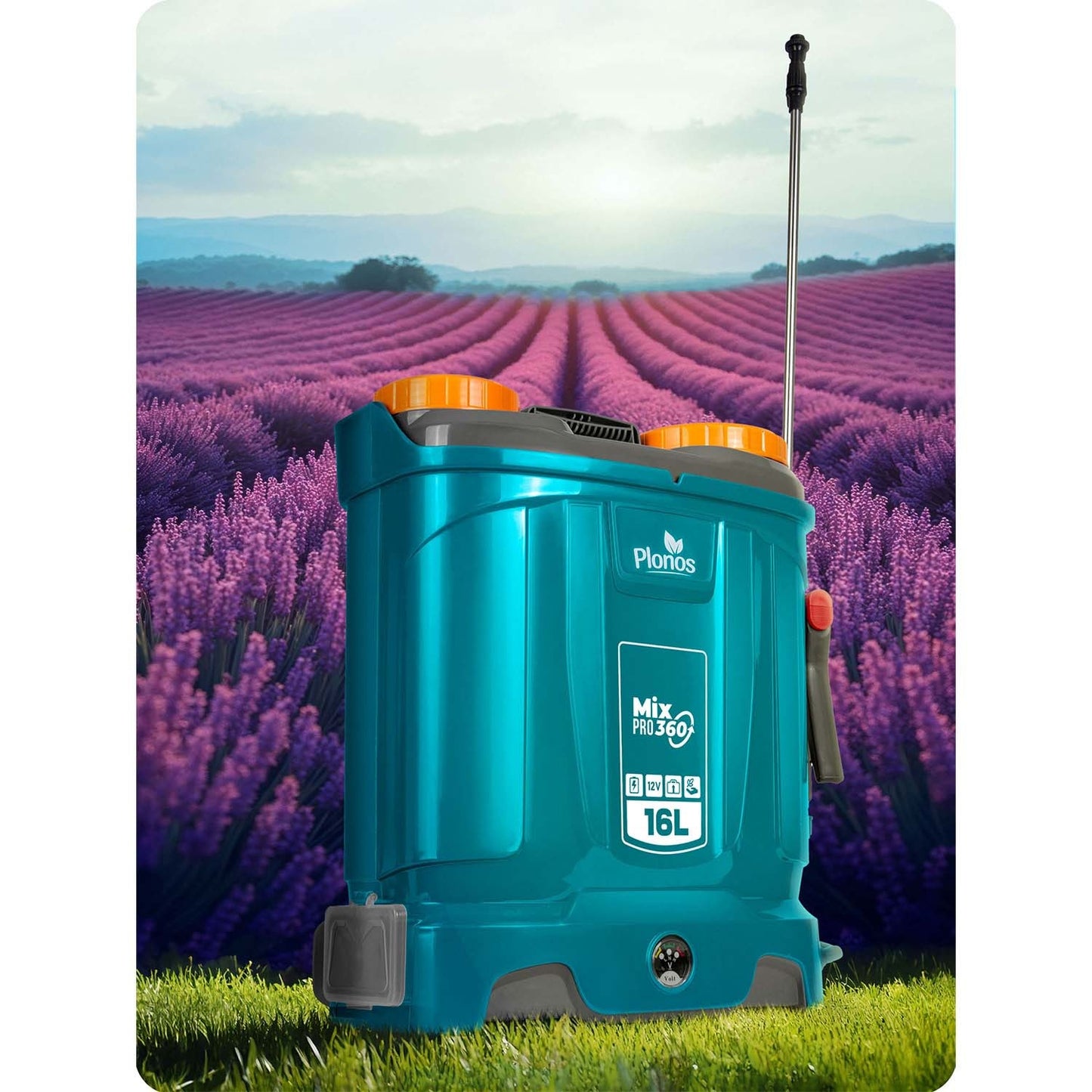 Battery-powered sprayer with mixer Plonos PL-604