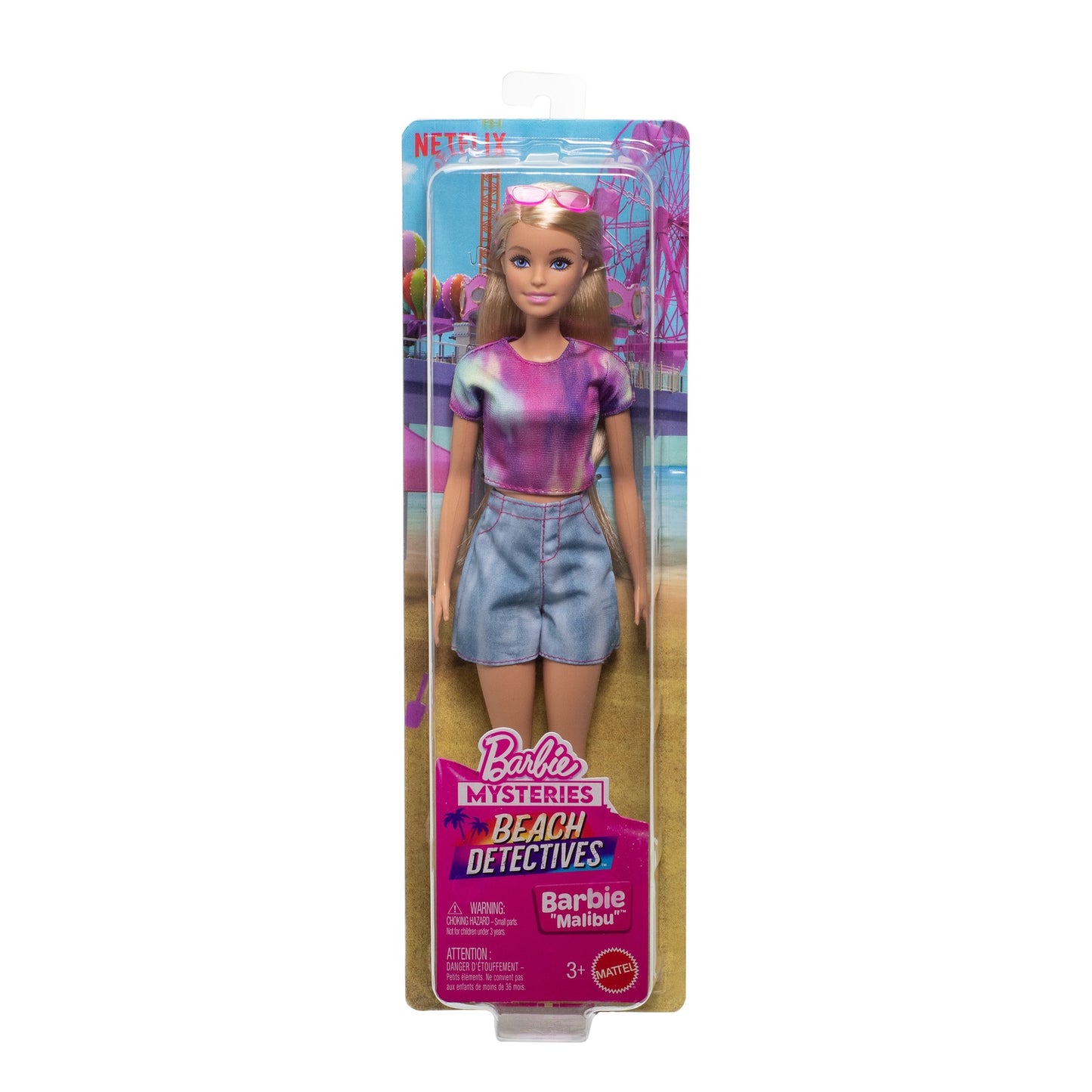 Malibu Barbie Doll, Beach Detective Outfit, Ages 3+