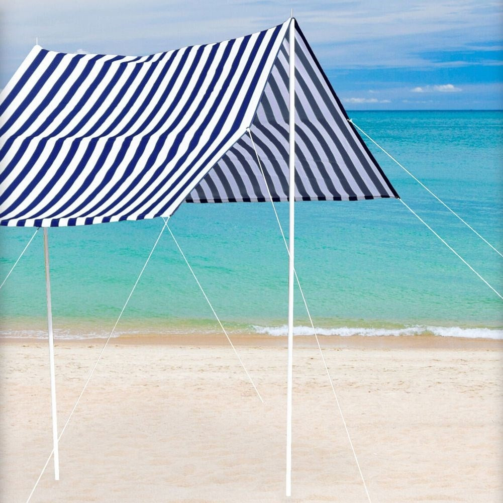 Beach canopy with UPF 30+ and carrying case for extra sun protection