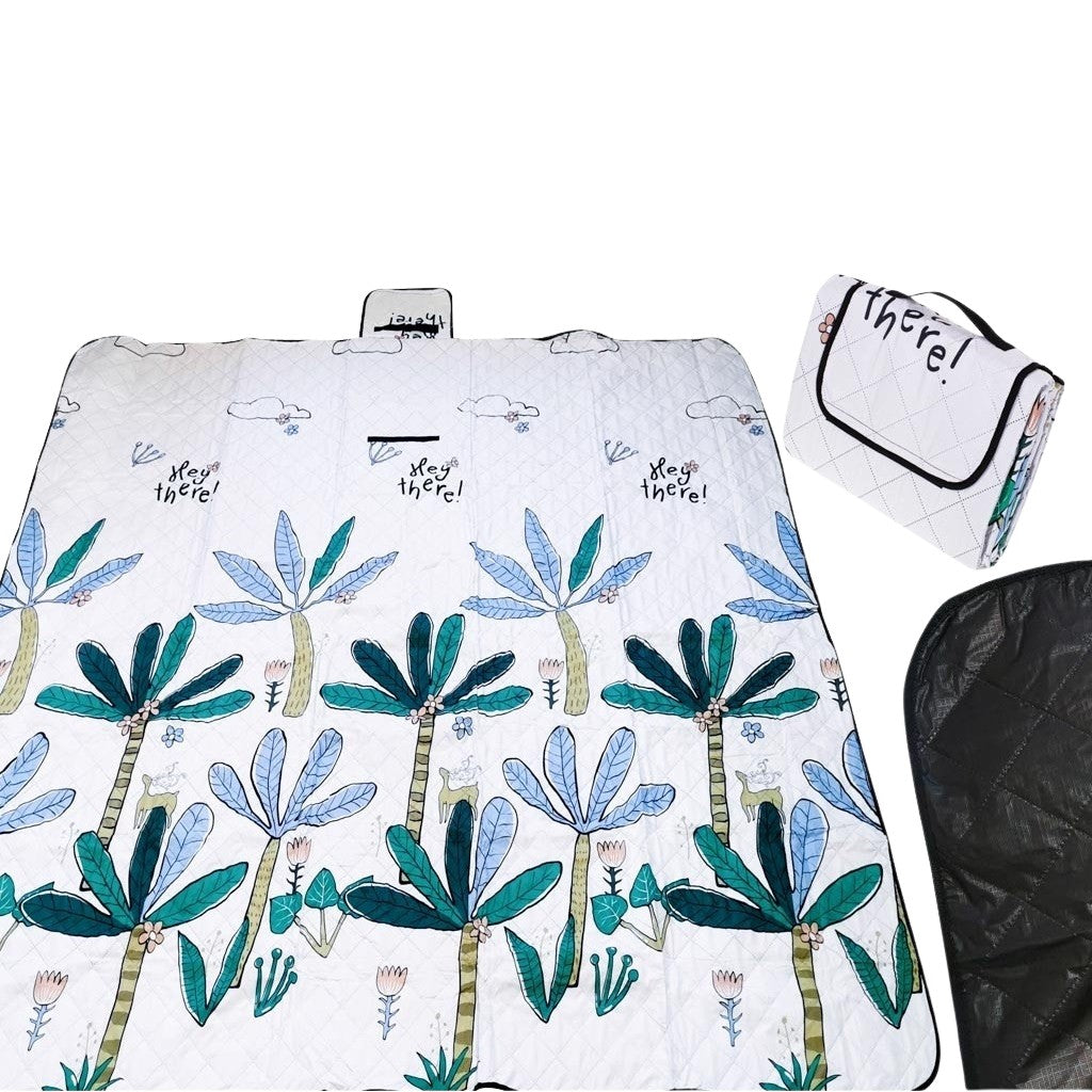 Beach mat picnic blanket camping palm trees 200x200