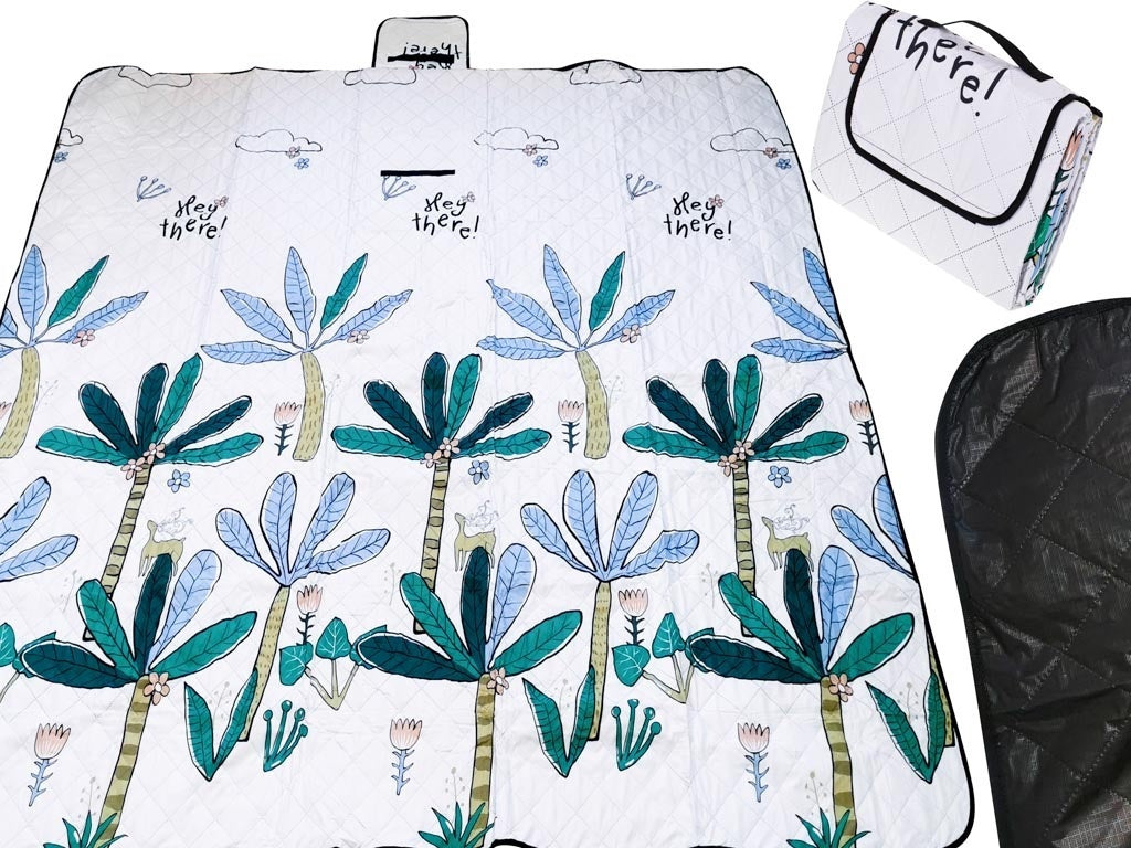 Beach mat picnic blanket camping palm trees 200x200