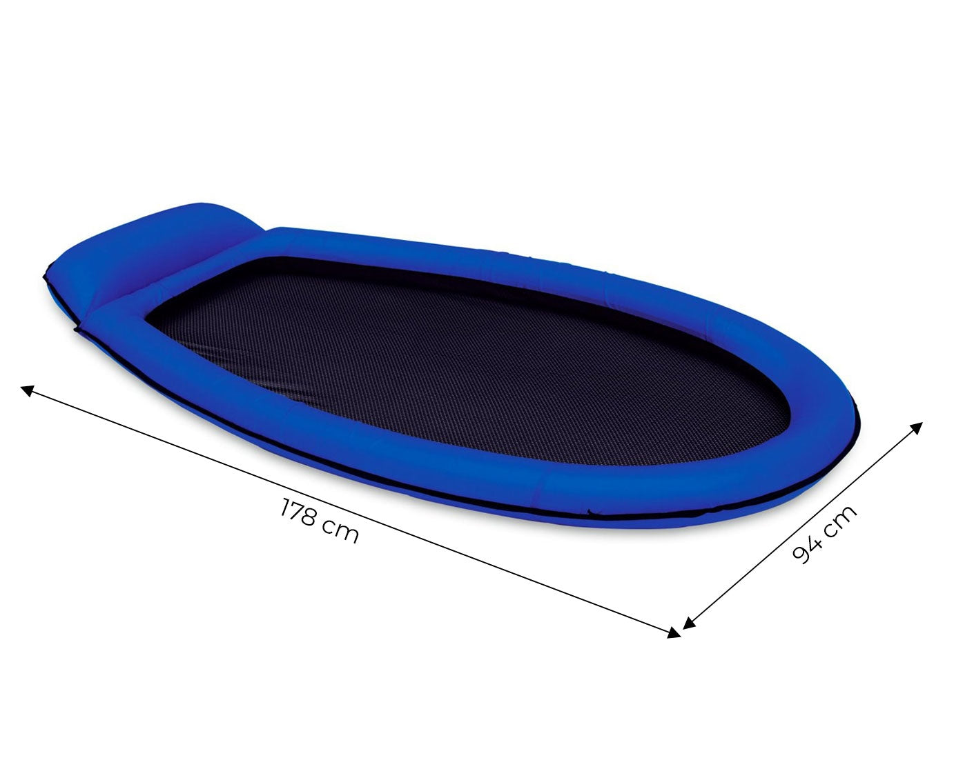 Beach mattress with a cooling net for swimming blue 58836 INTEX