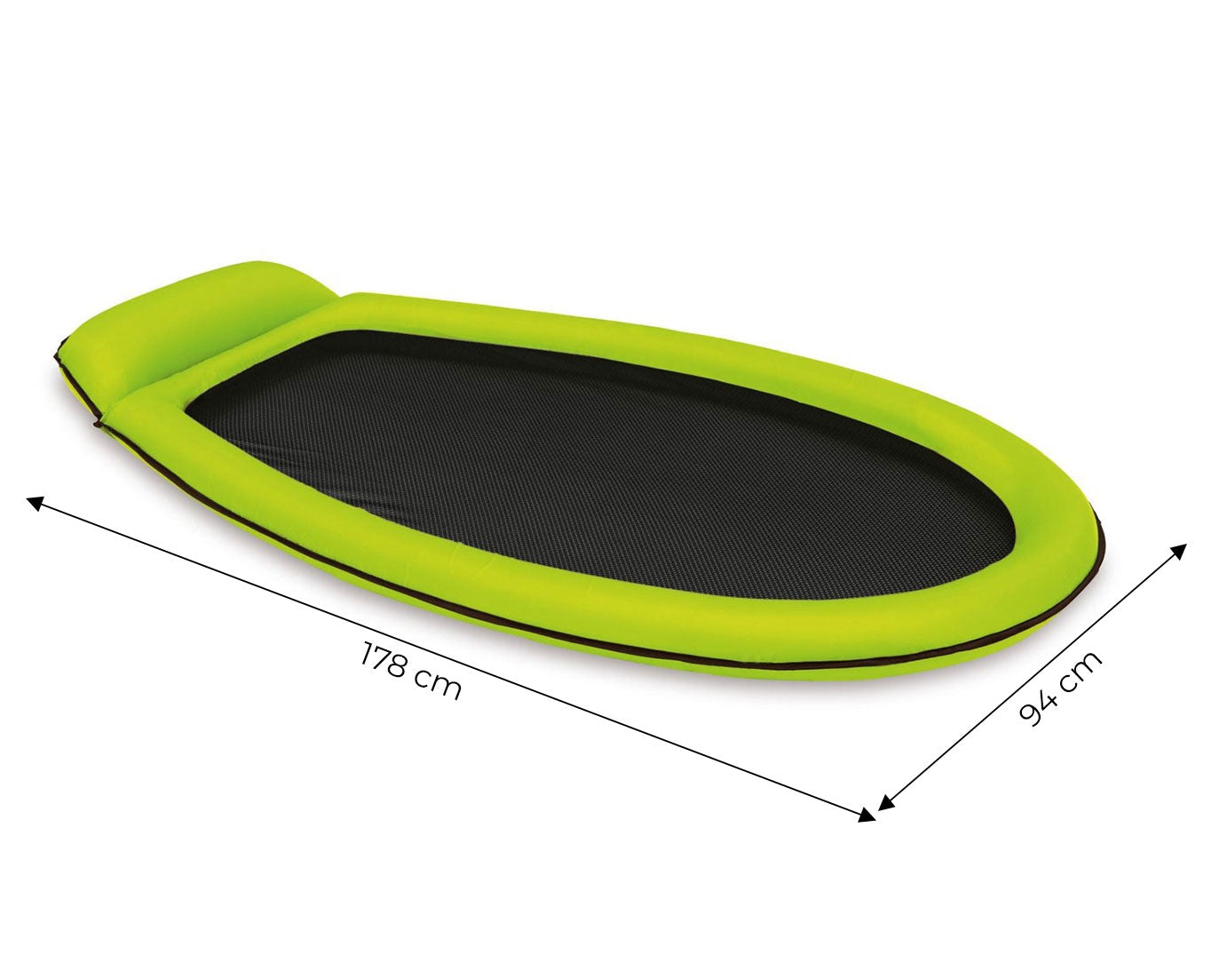 Beach mattress with mesh for cooling green 58836 INTEX