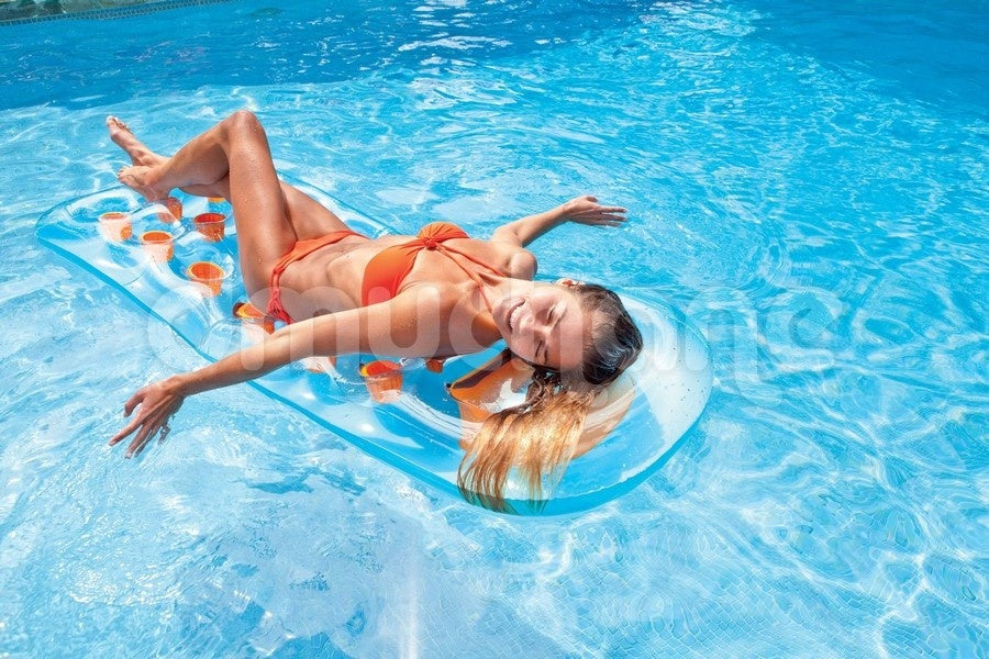 Beach mattress with window 188 x 71 cm INTEX 59895 turquoise