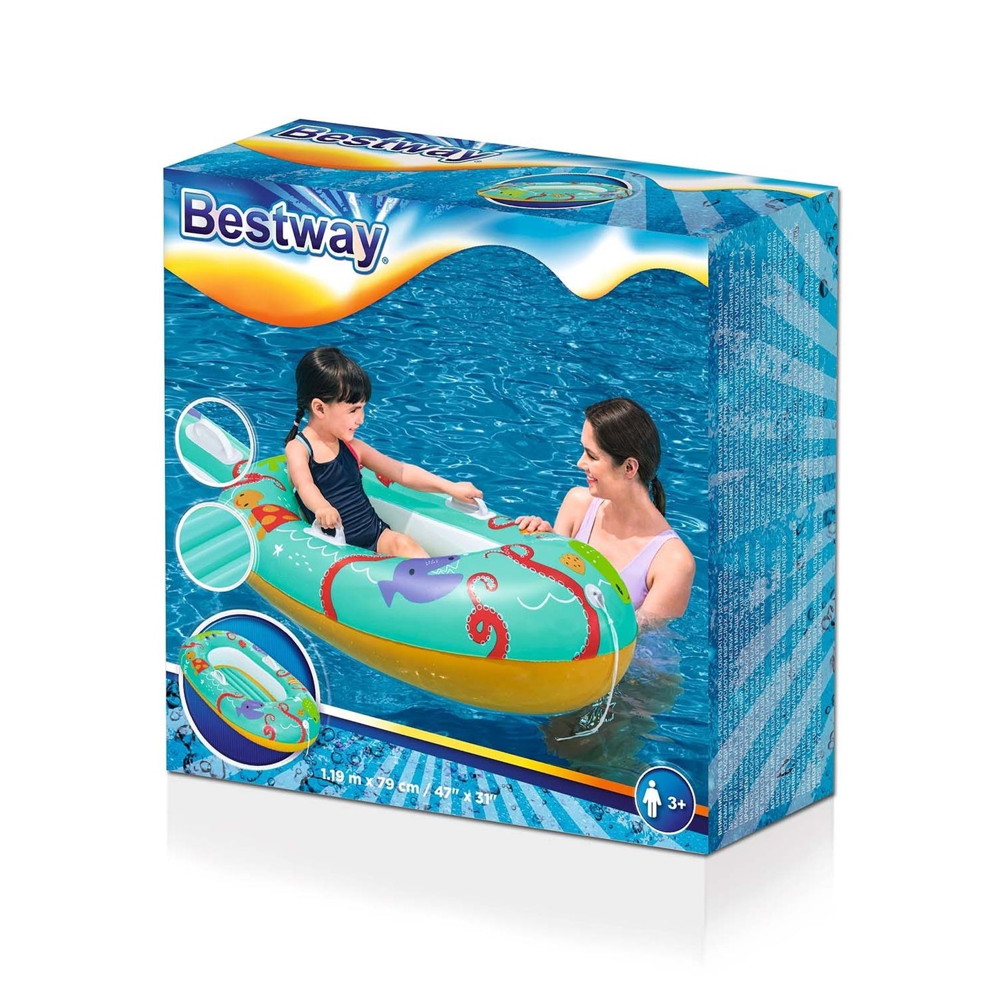 Beach pontoon for swimming 119 x 79 cm Bestway 34009