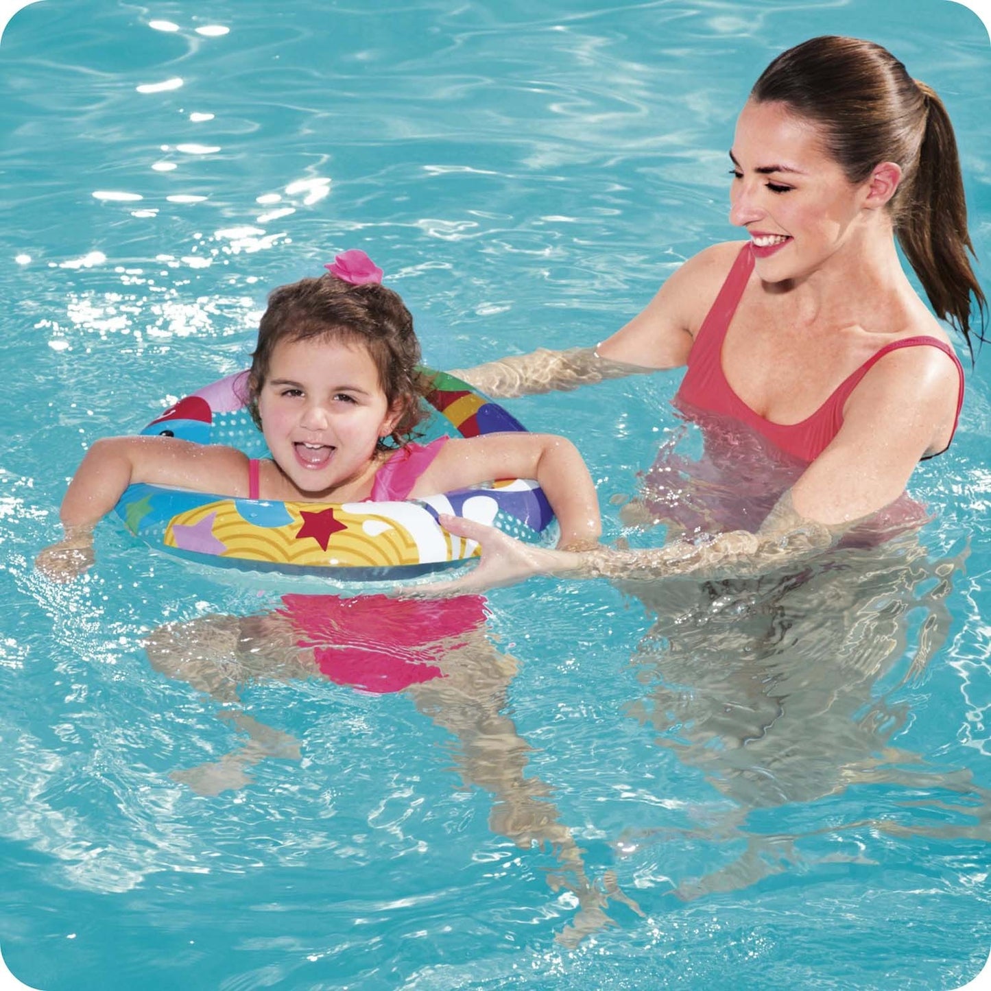 Beach ring for swimming Sea Adventures for Children Bestway 36113 dolphin