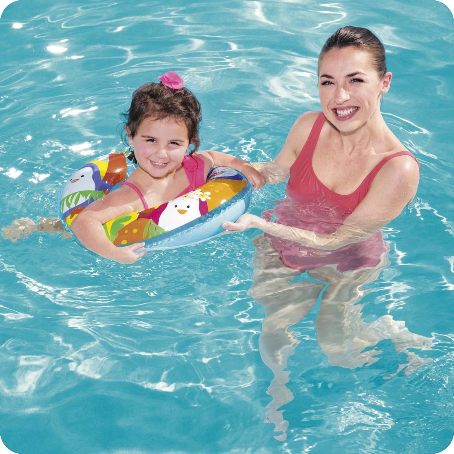 Beach ring for swimming Sea Adventures for Children Bestway 36113 mermaids