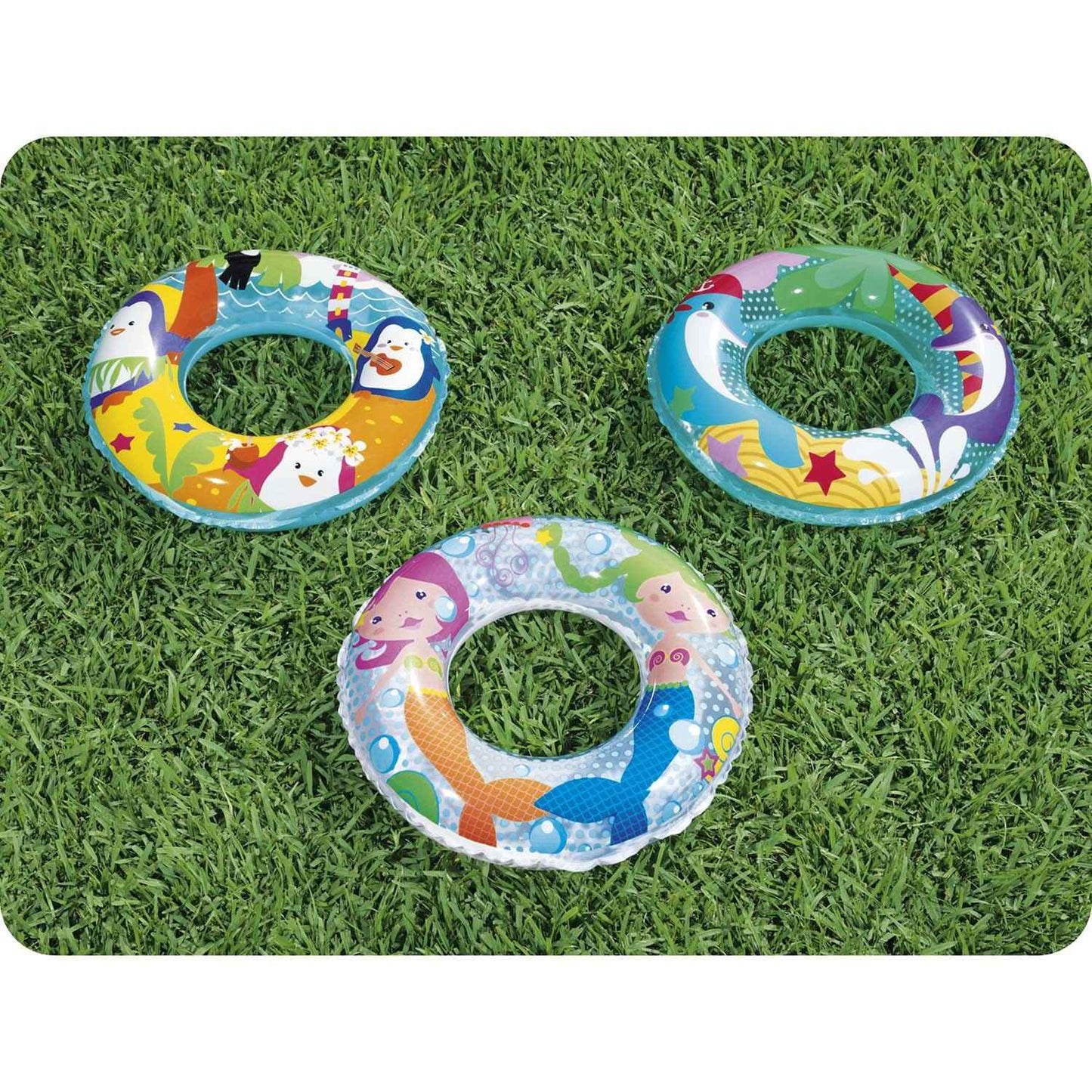 Beach ring for swimming Sea Adventures for Children Bestway 36113 mermaids