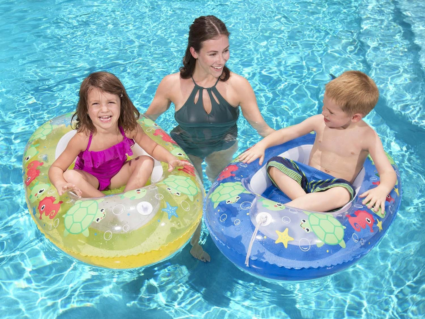 Beach swimming pontoon 102 x 69 cm Bestway 34037 yellow
