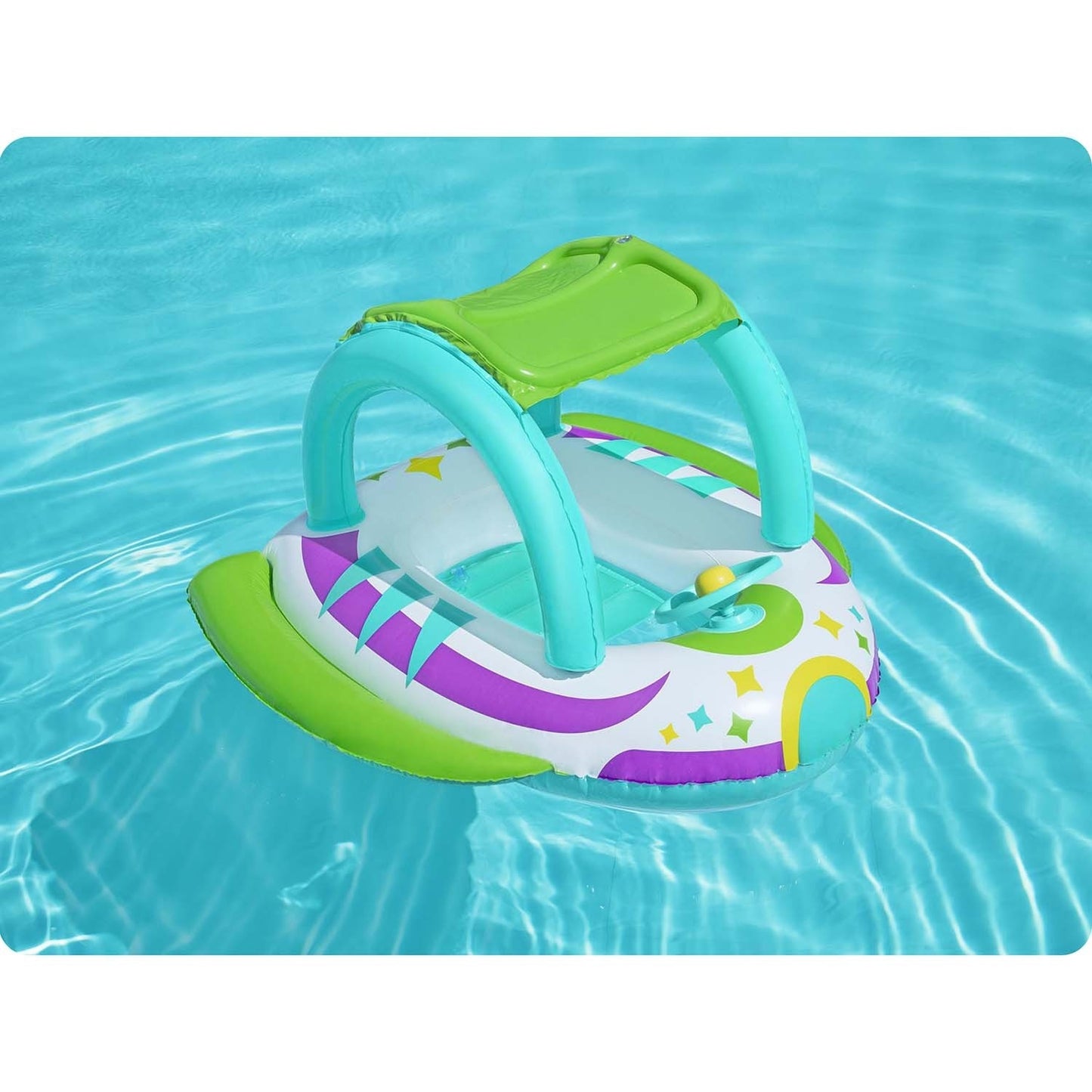 Beach swimming pontoon with roof 107 x 112 cm Bestway 34149