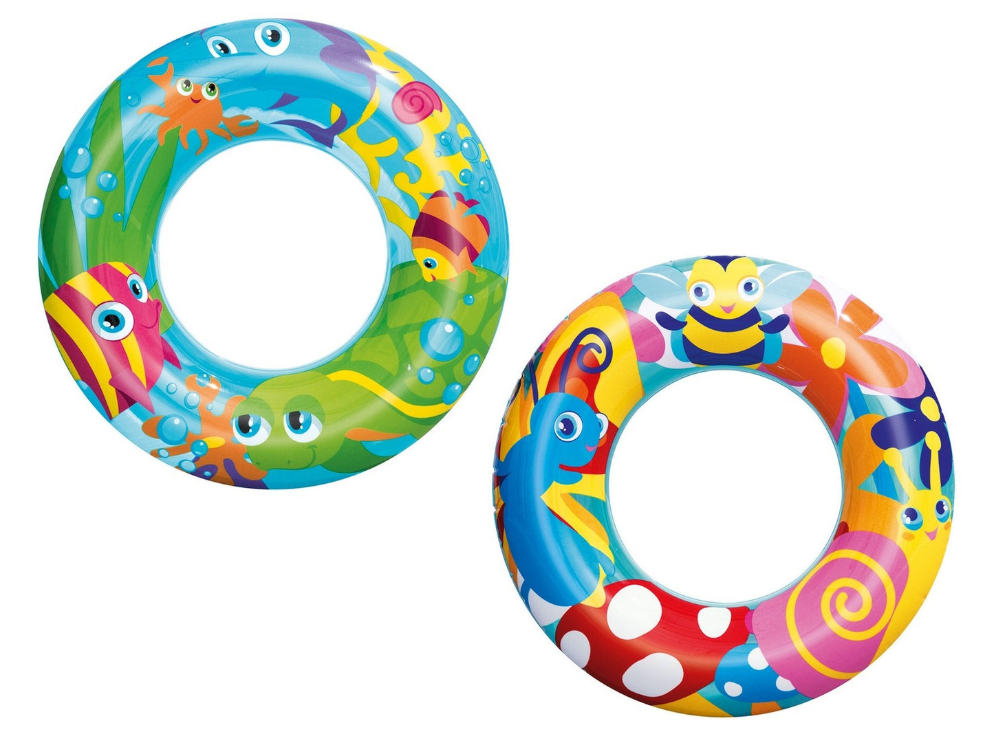 Beach swimming ring for children 56 cm Bestway 36013 fish and crabs