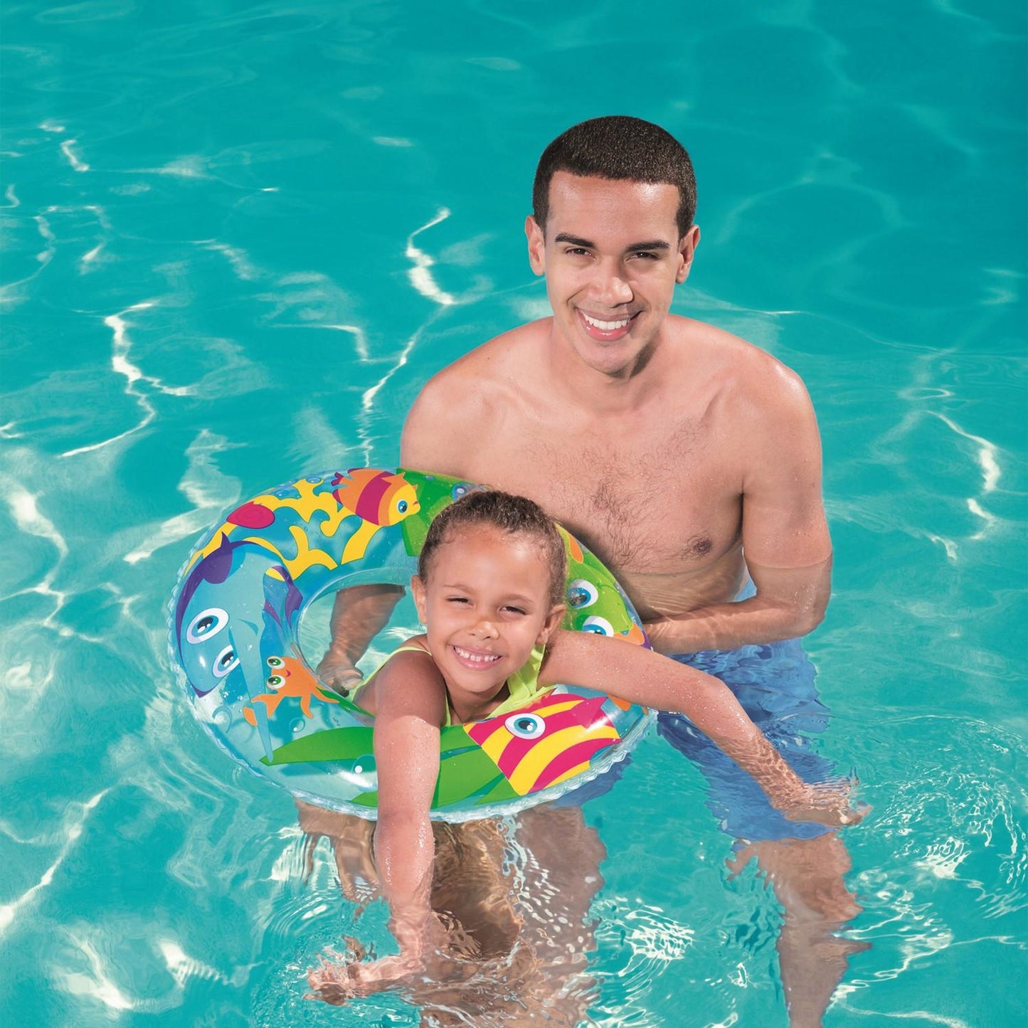 Beach swimming ring for children 56 cm Bestway 36013 fish and crabs