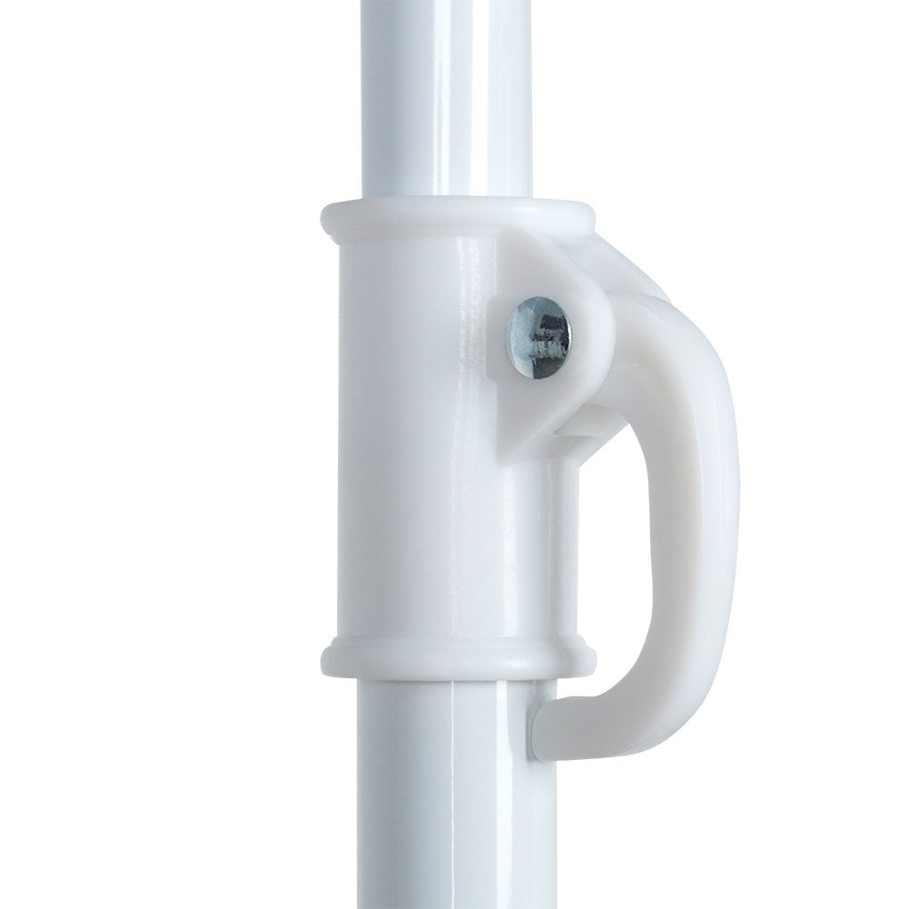 Beach umbrella with adjustable tilt and sun protection