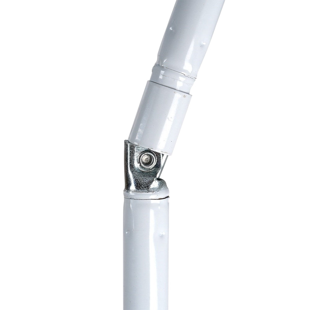 Beach umbrella with adjustable tilt and sun protection