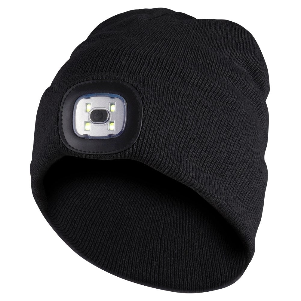 Beanie with LED lights: Perfect for running and walking