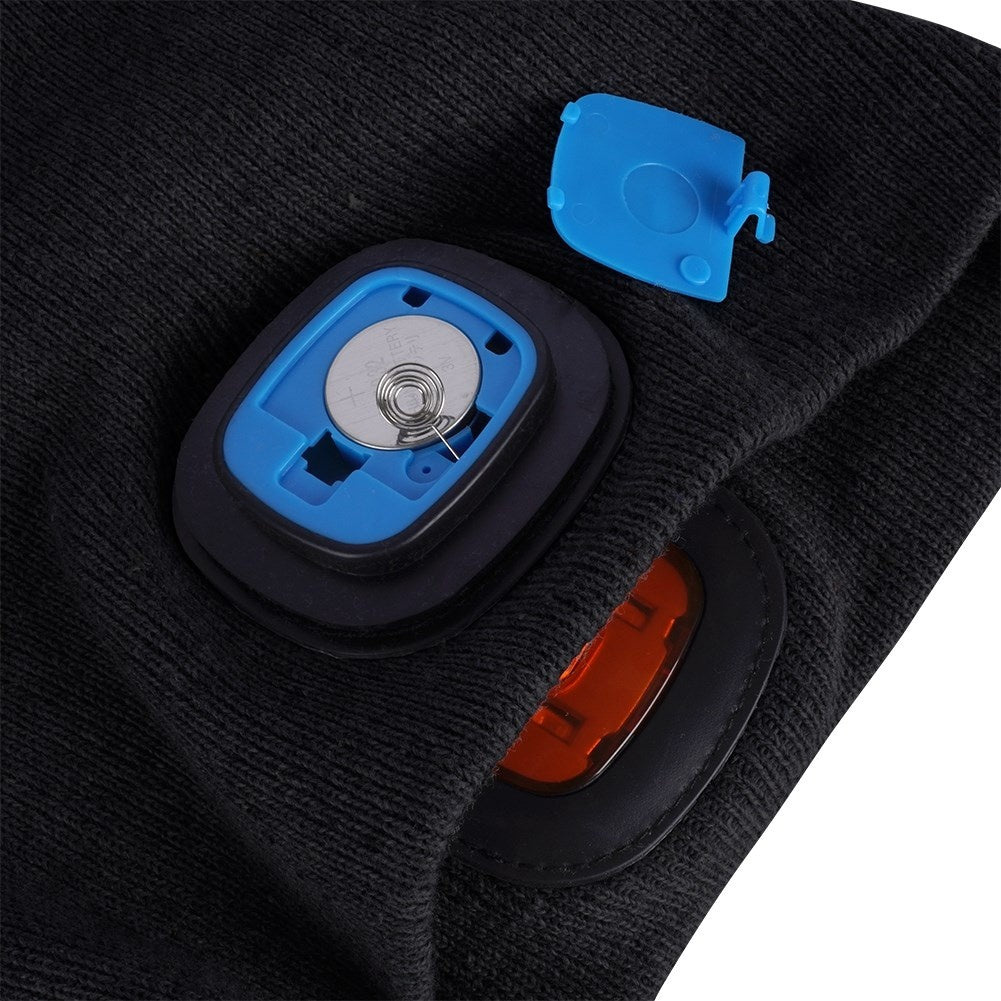 Beanie with LED lights: Perfect for running and walking