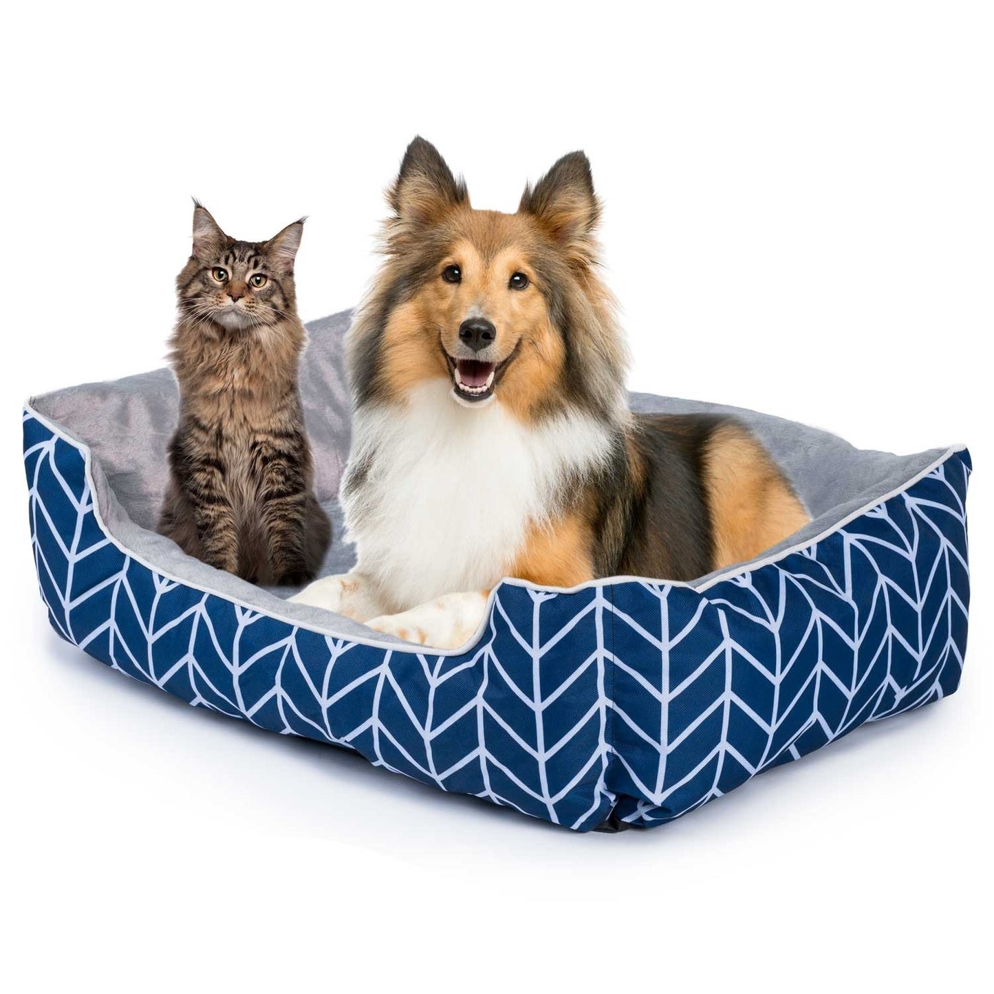 Bed 65 x 50 x 23 cm L DR-233 blue