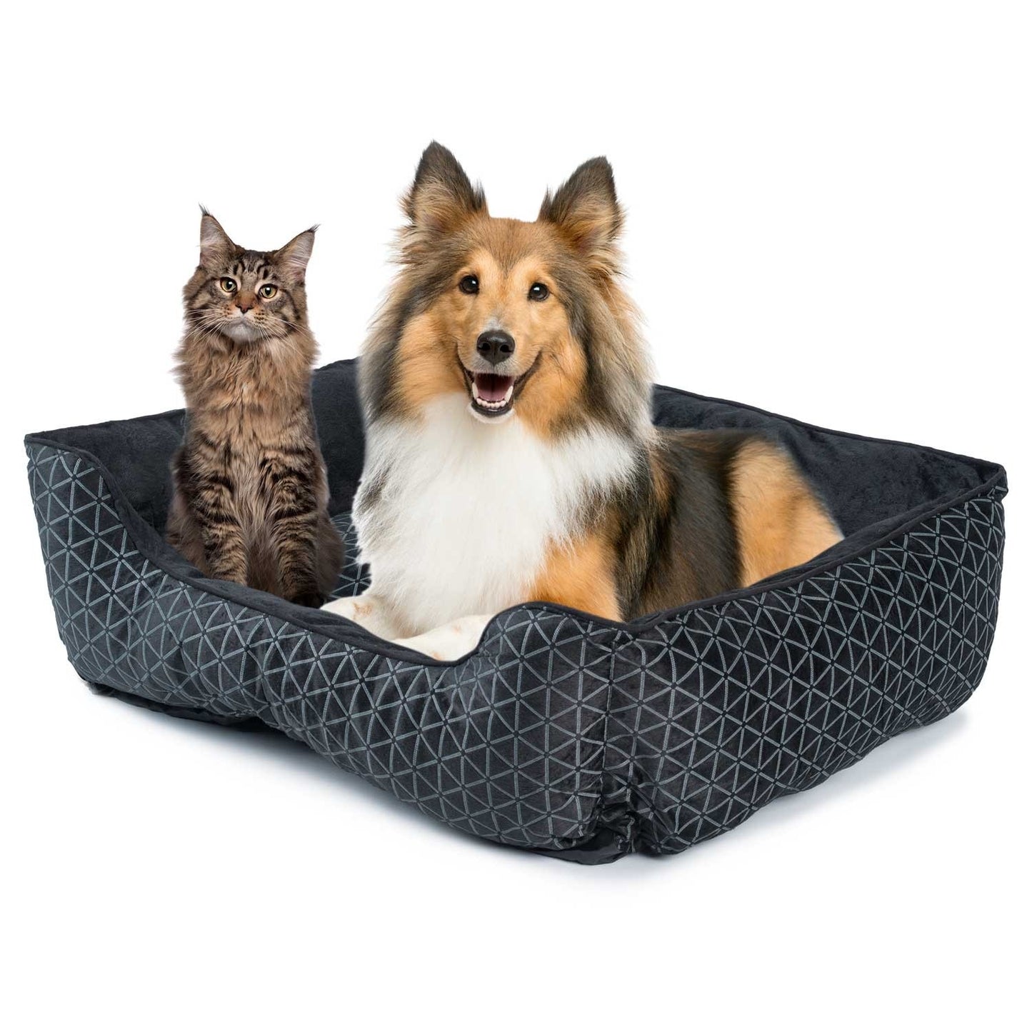 Bed 70 x 60 x 25 cm DR-237 black