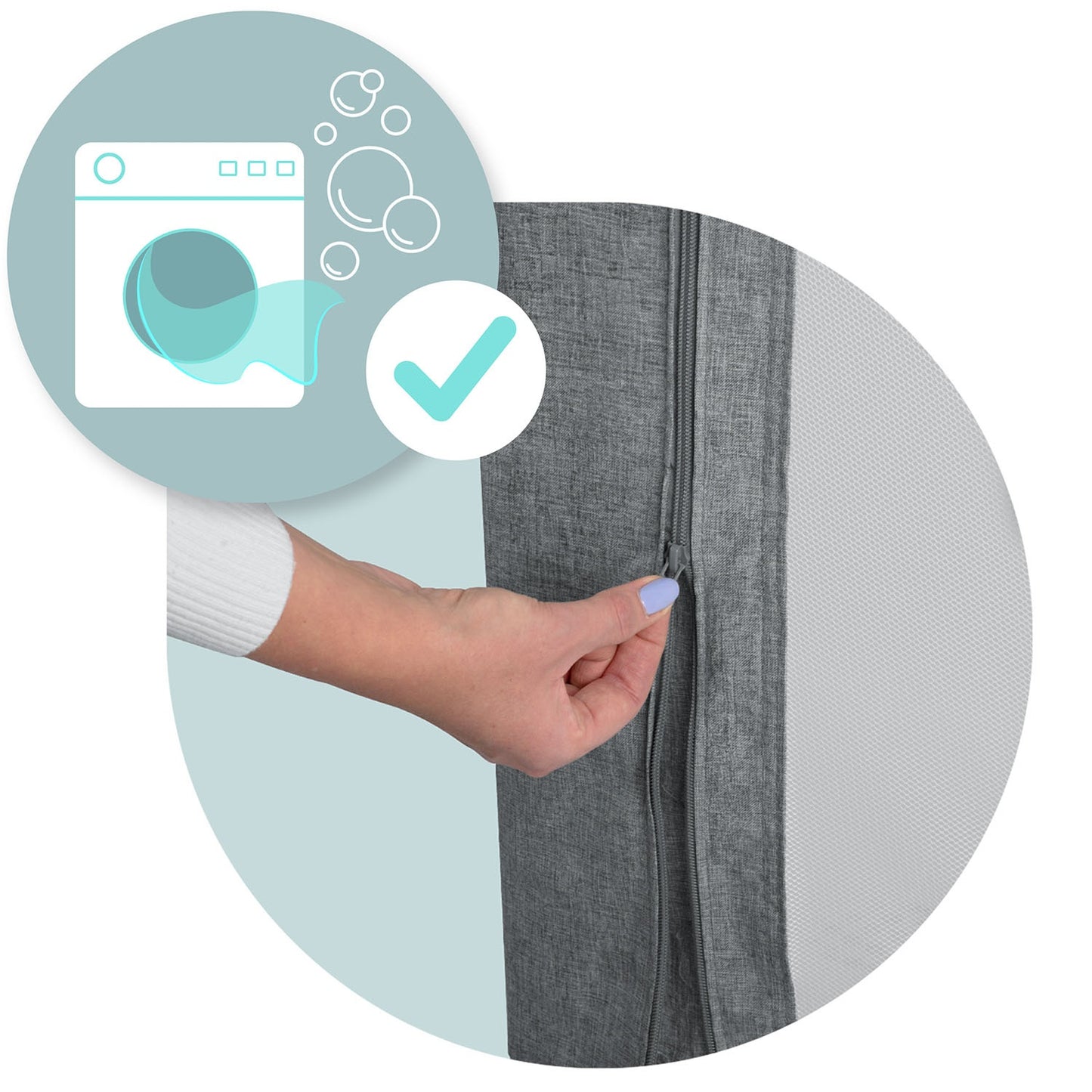 Bed Safety Rail Guard with Lock, 180 cm, Grey