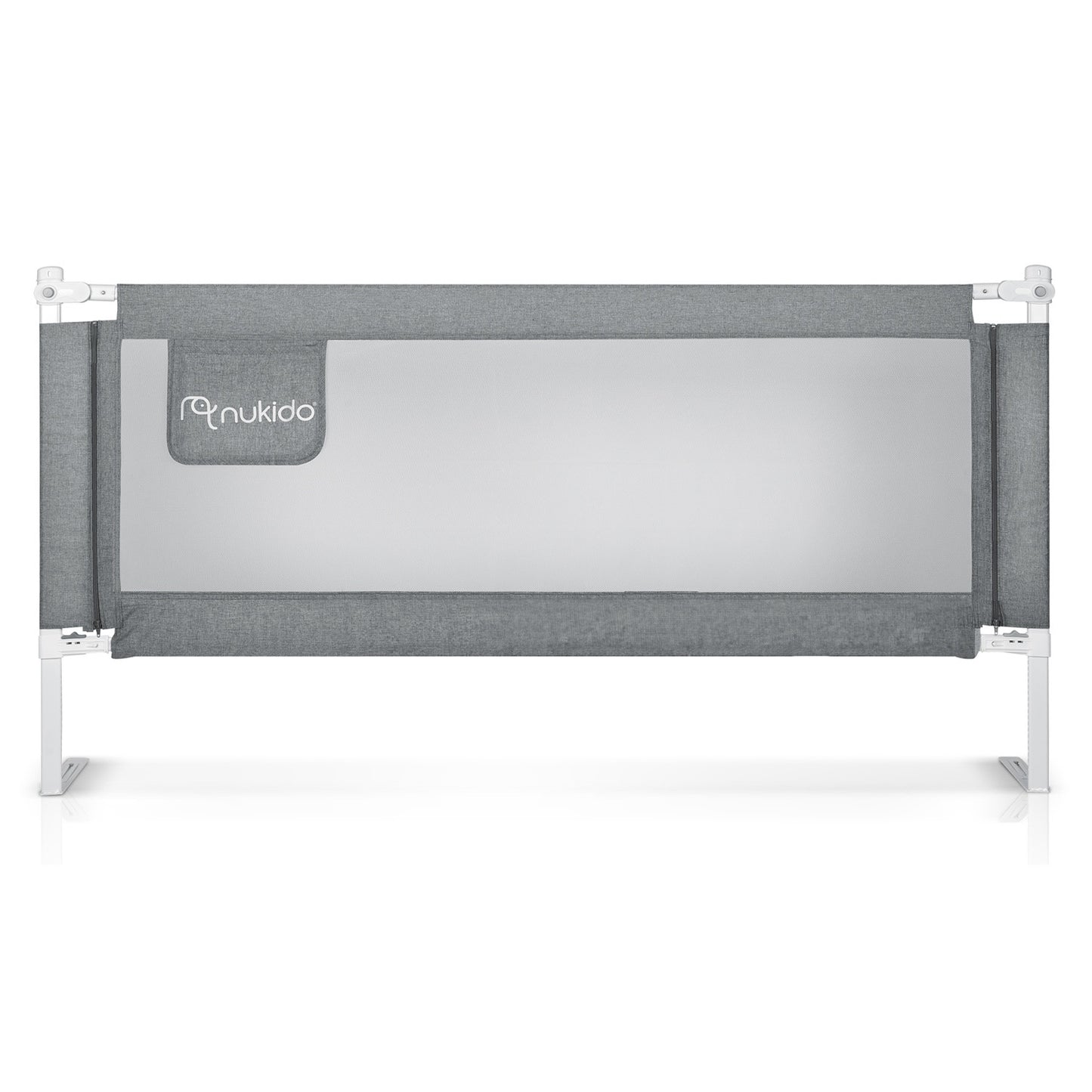 Bed Safety Rail Guard with Lock, 180 cm, Grey