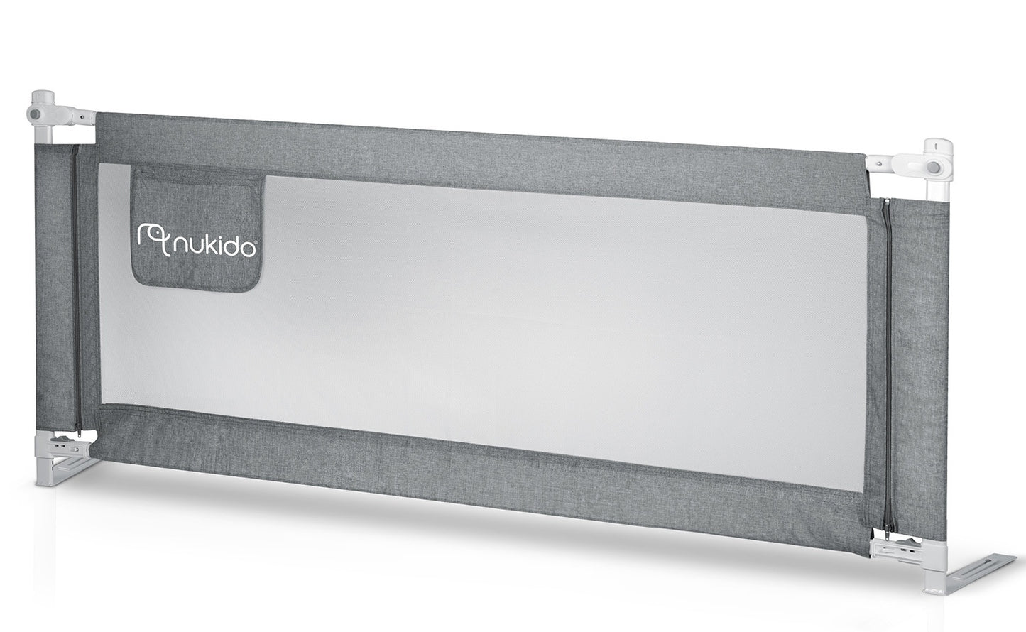 Bed Safety Rail Guard with Lock, 180 cm, Grey