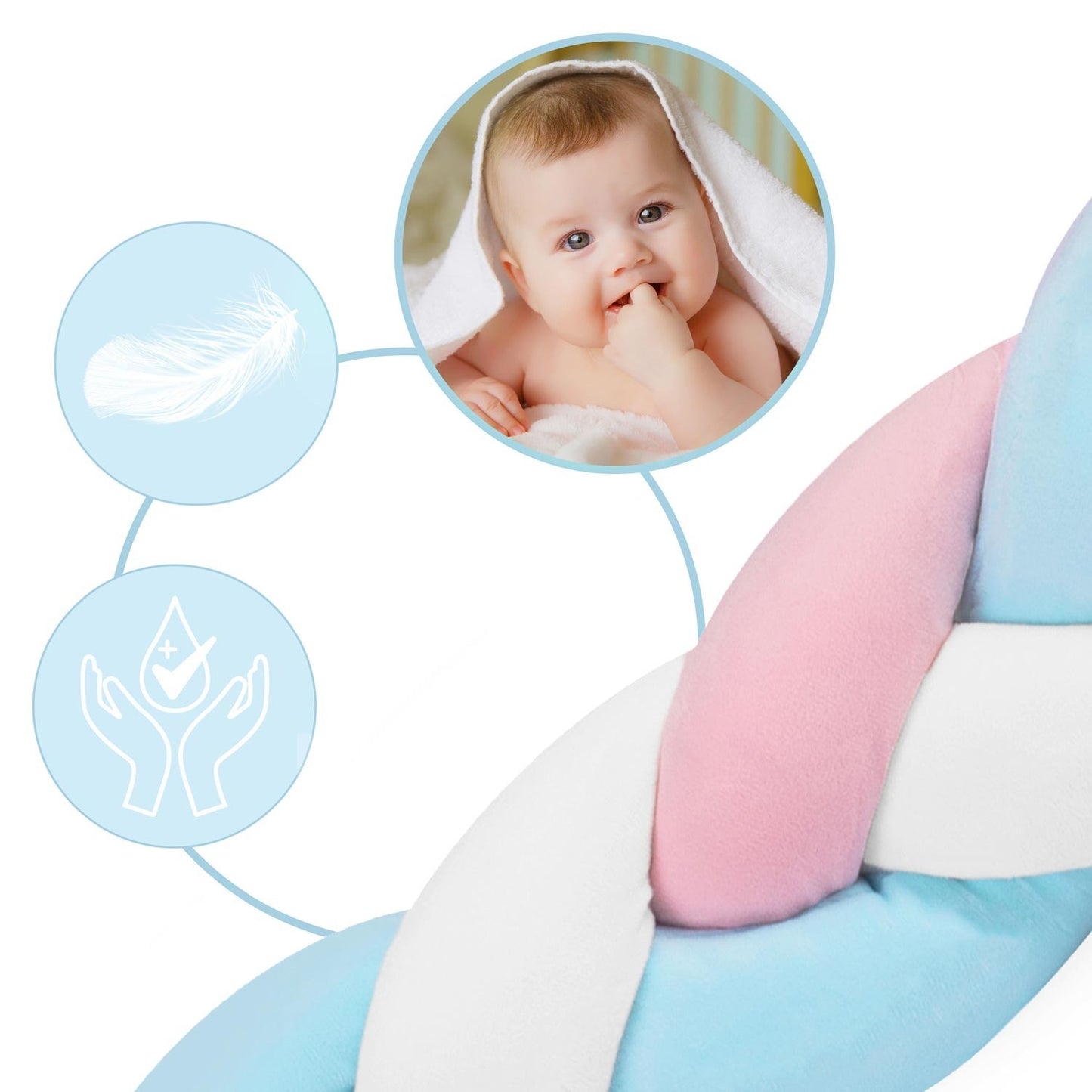 Bed cover Ricokids 3m - Blue/Pink