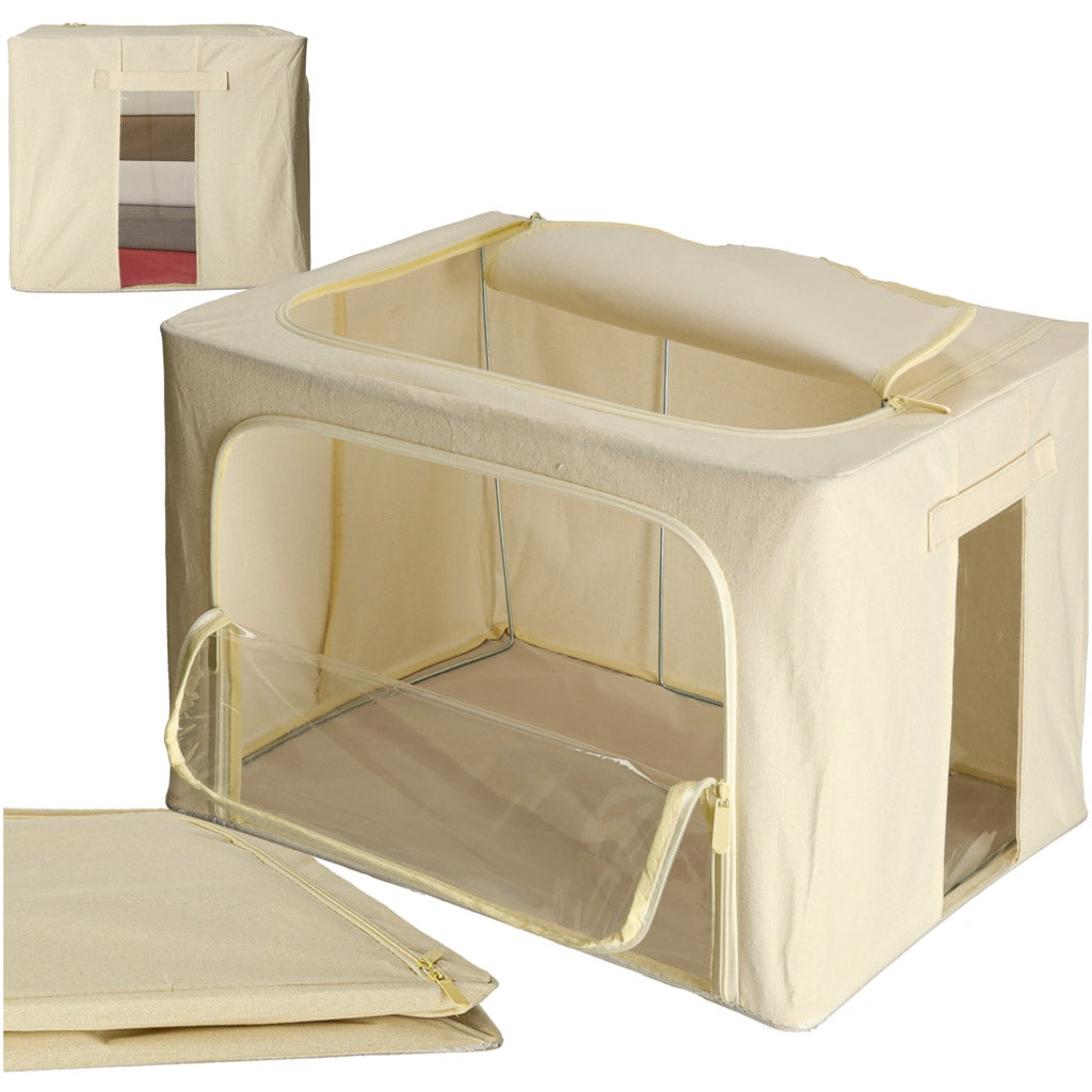Bedding organizer bag with storage rack 100L