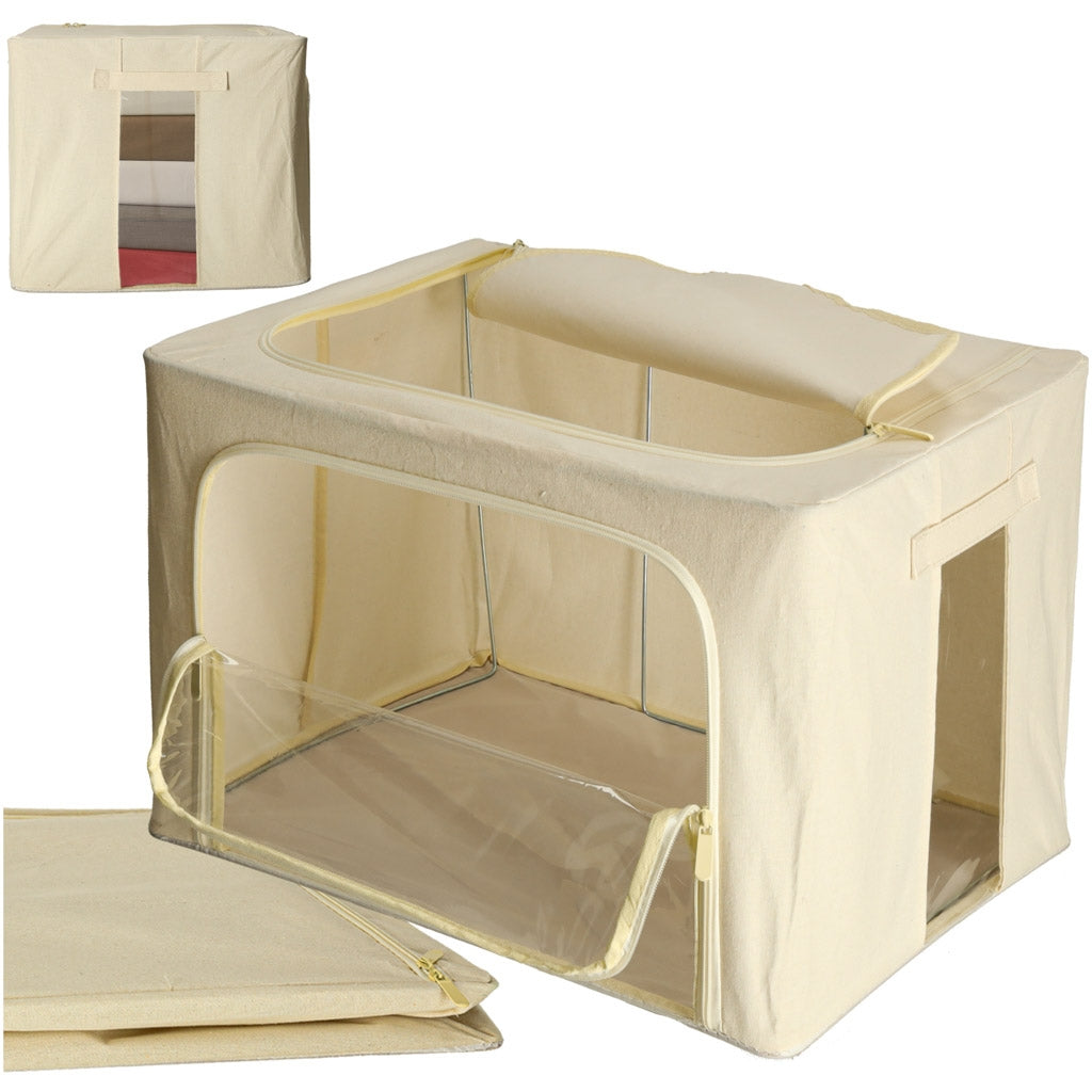 Bedding organizer bag with storage rack 66L