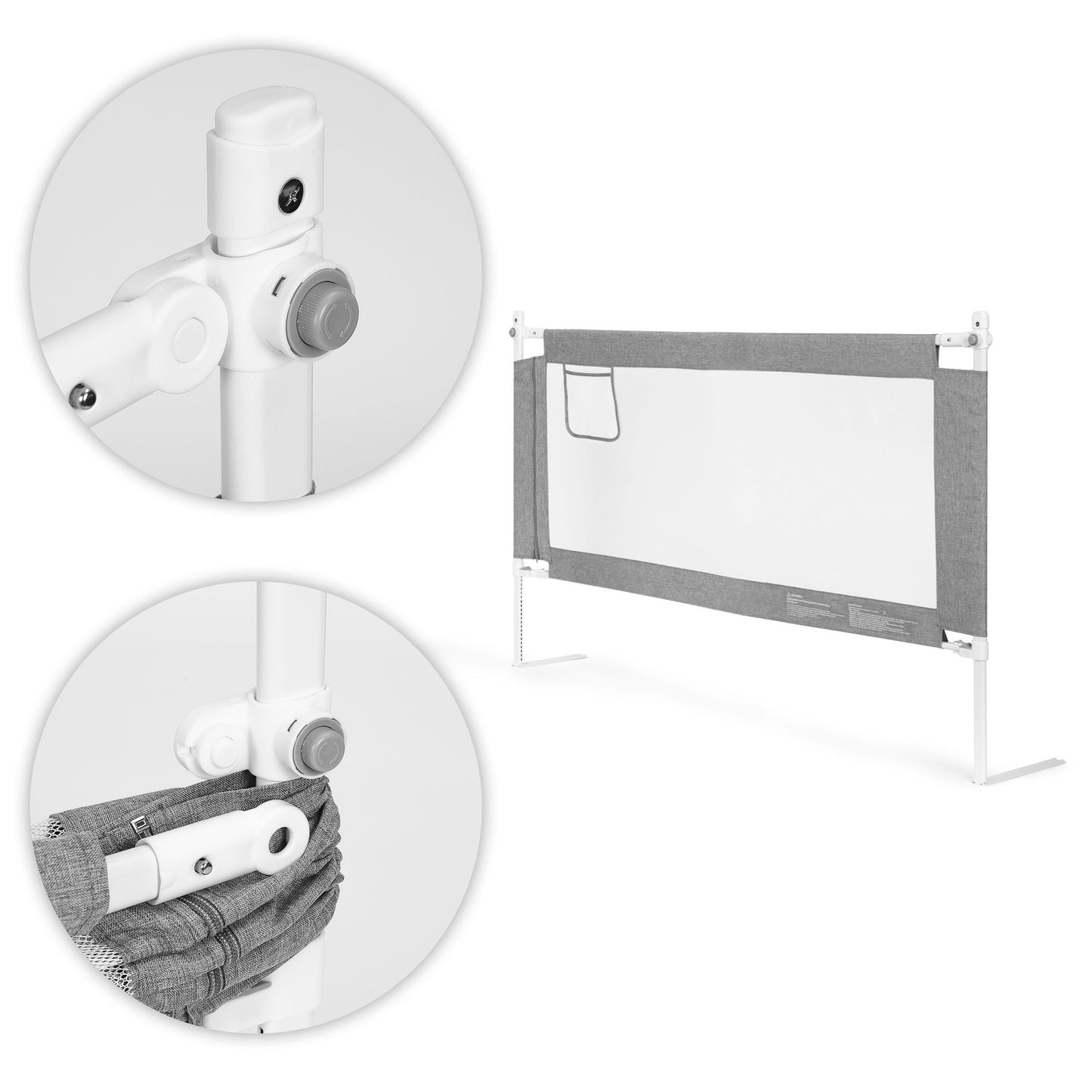 Bed safety rail, 150 cm, protective barrier for children, ECOTOYS