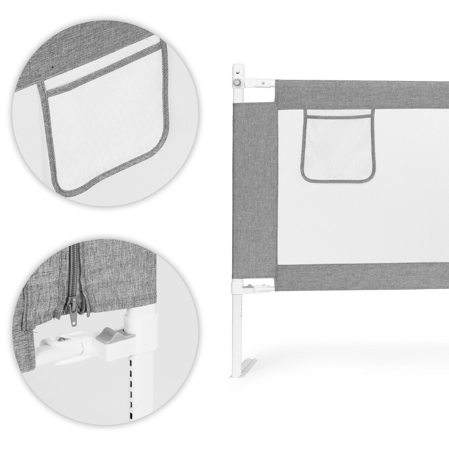 Bed safety rail, 150 cm, protective barrier for children, ECOTOYS