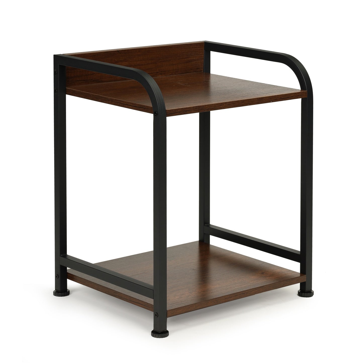 Bedside table 2 tier loft drawer shelves
