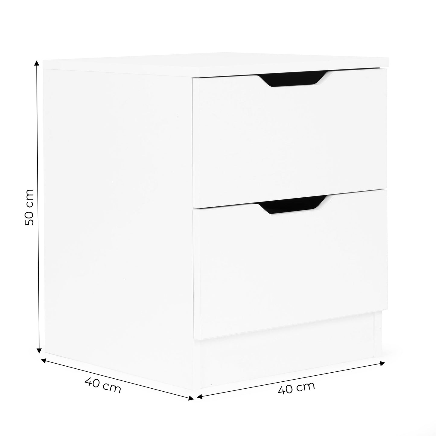 Bedside table with 2 drawers ModernHome