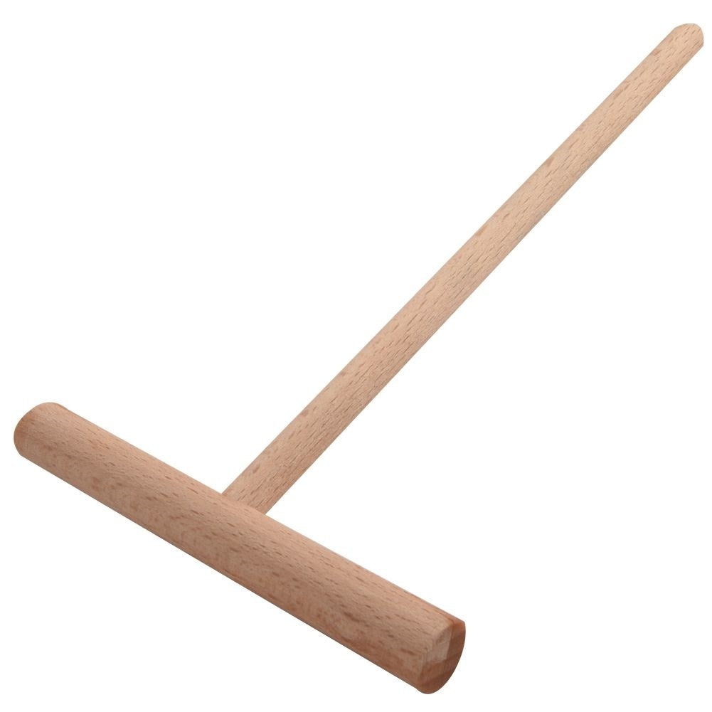 Beech wood pancake roller for easy and even batter distribution