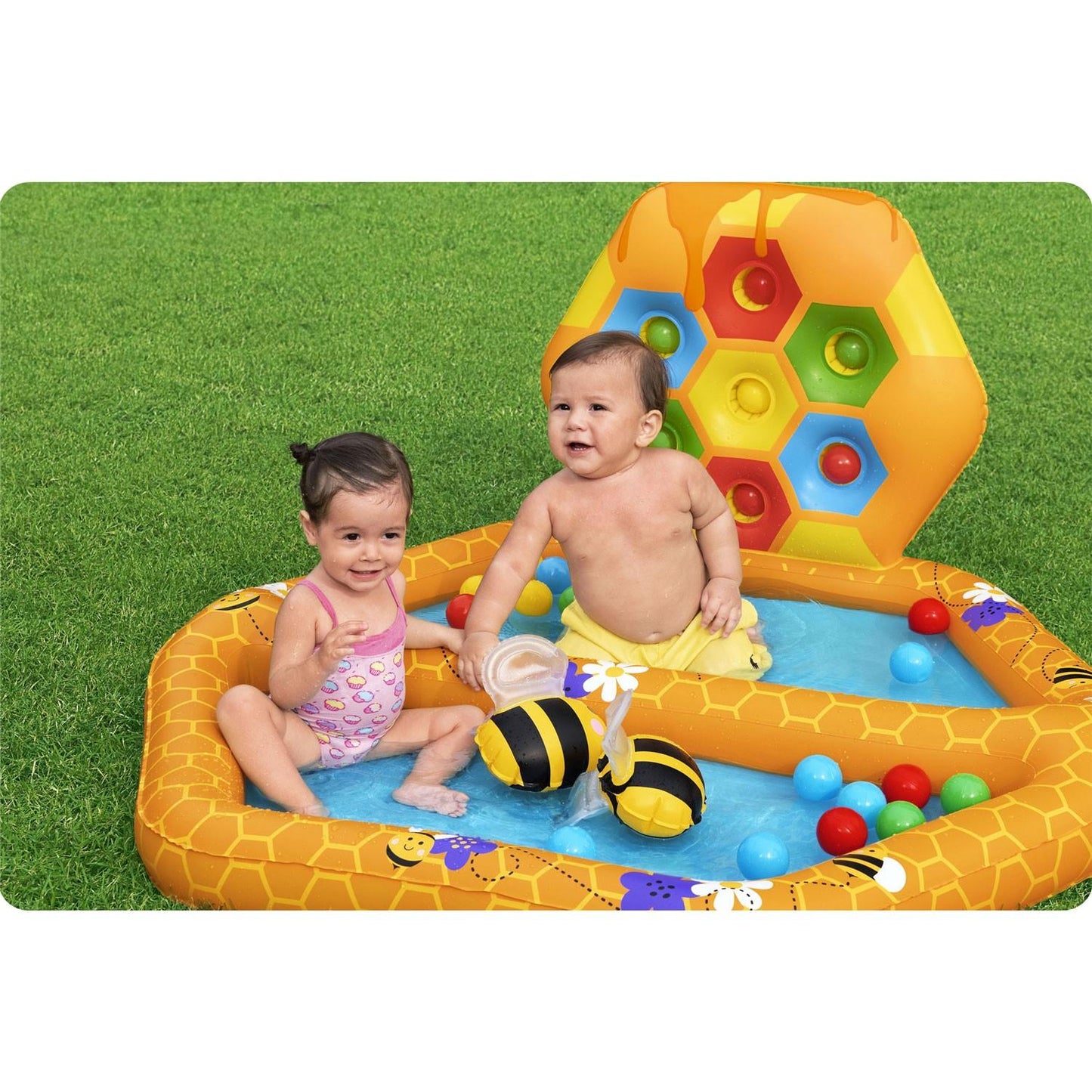 Bees inflatable playground 127 x 119 x 61 cm Bestway 52639
