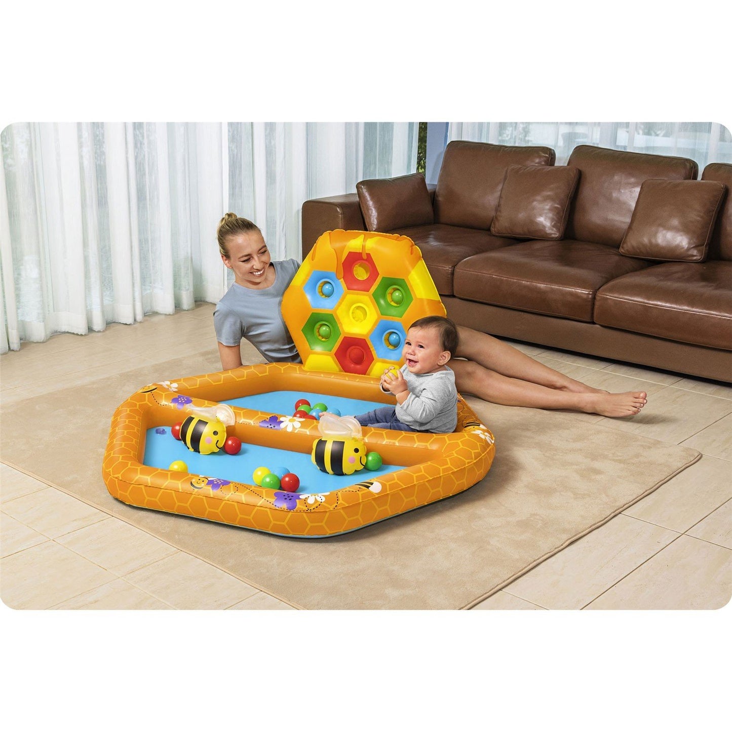 Bees inflatable playground 127 x 119 x 61 cm Bestway 52639
