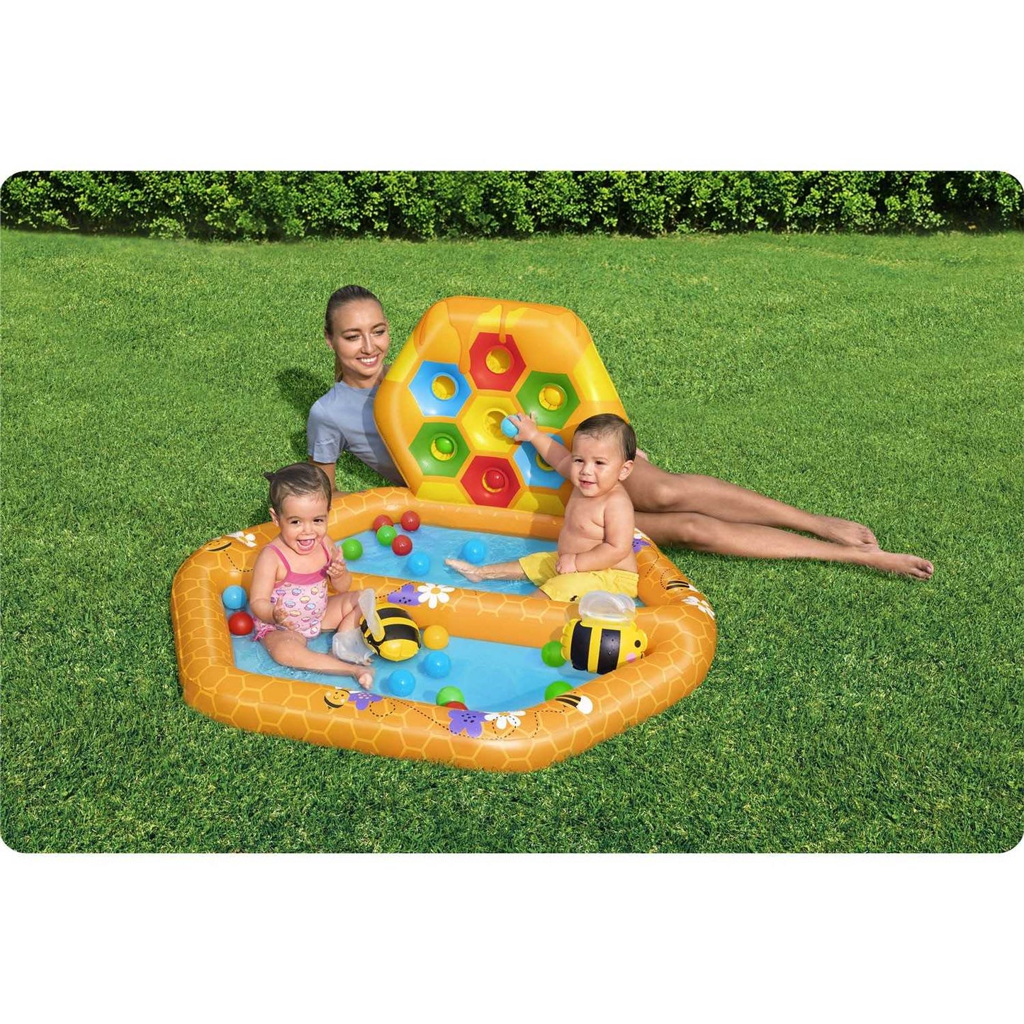 Bees inflatable playground 127 x 119 x 61 cm Bestway 52639