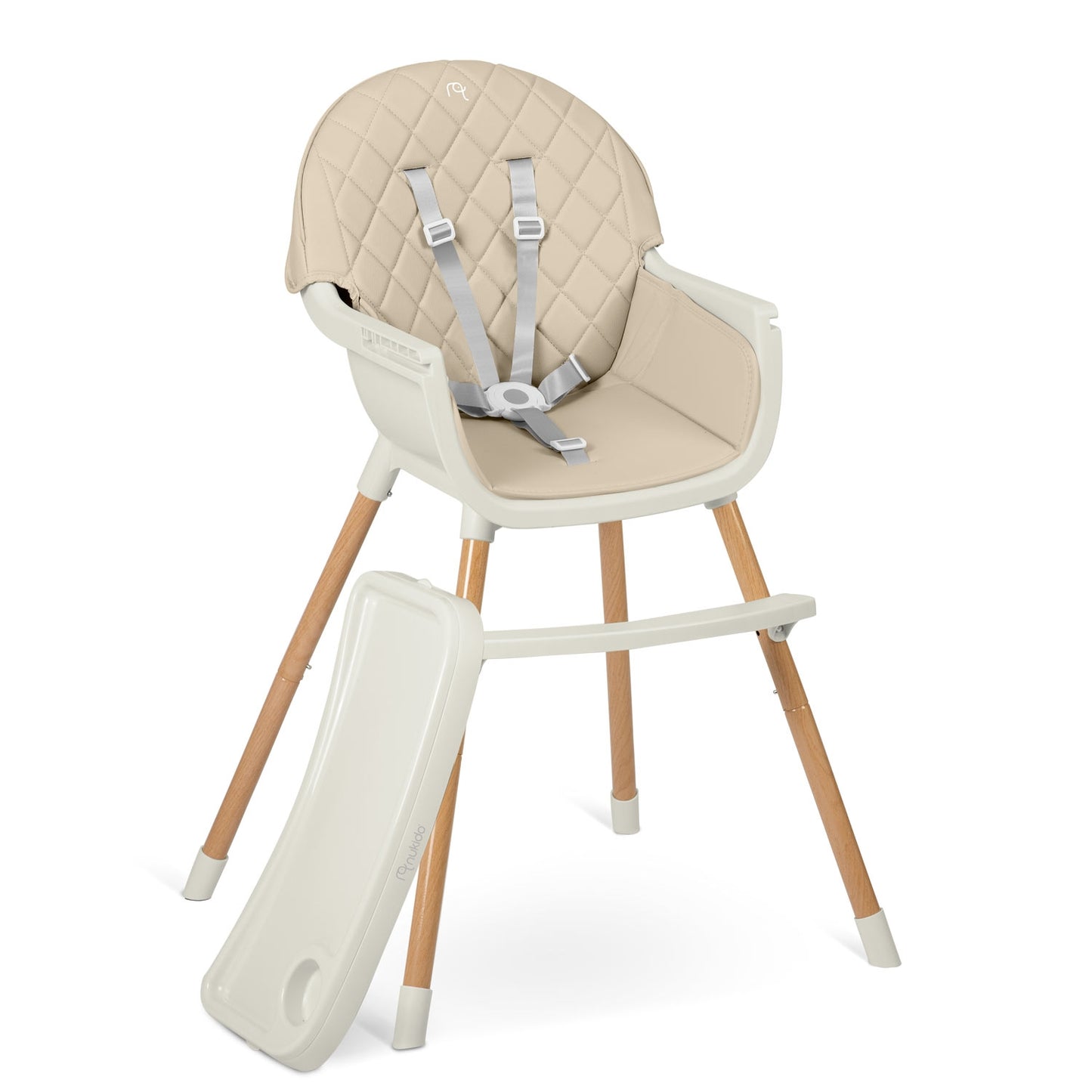 Beige Dining Chair for Children Nukido Lilo